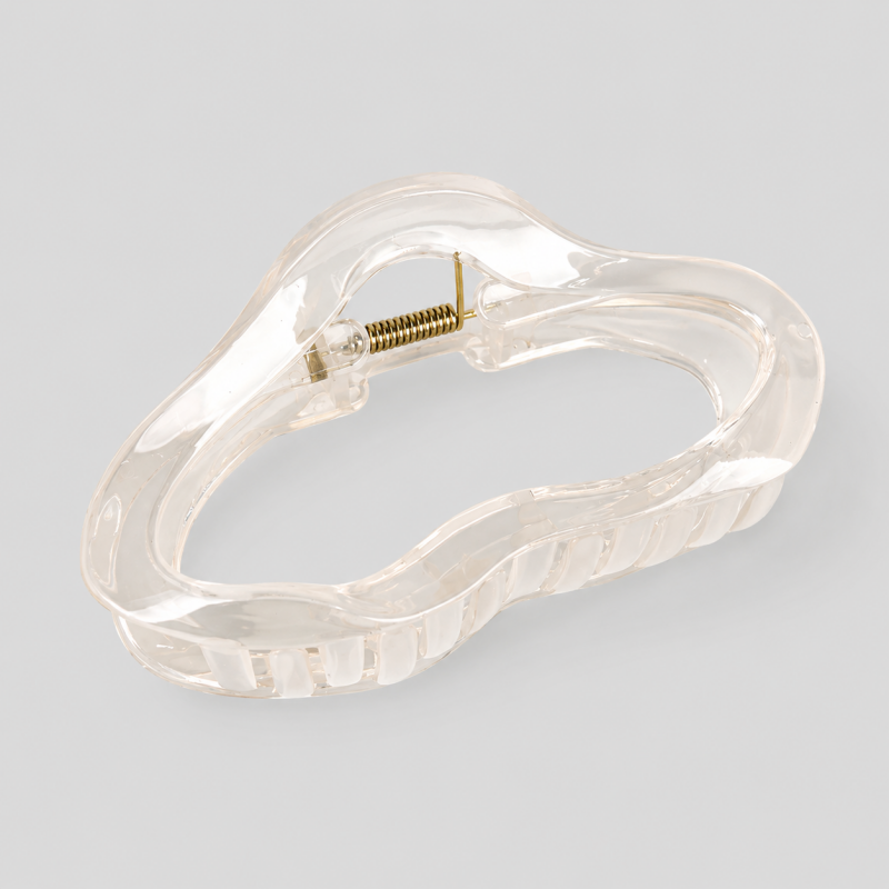 Cloud Shape Large Jelly Acrylic Hair Claw Clip – Olive