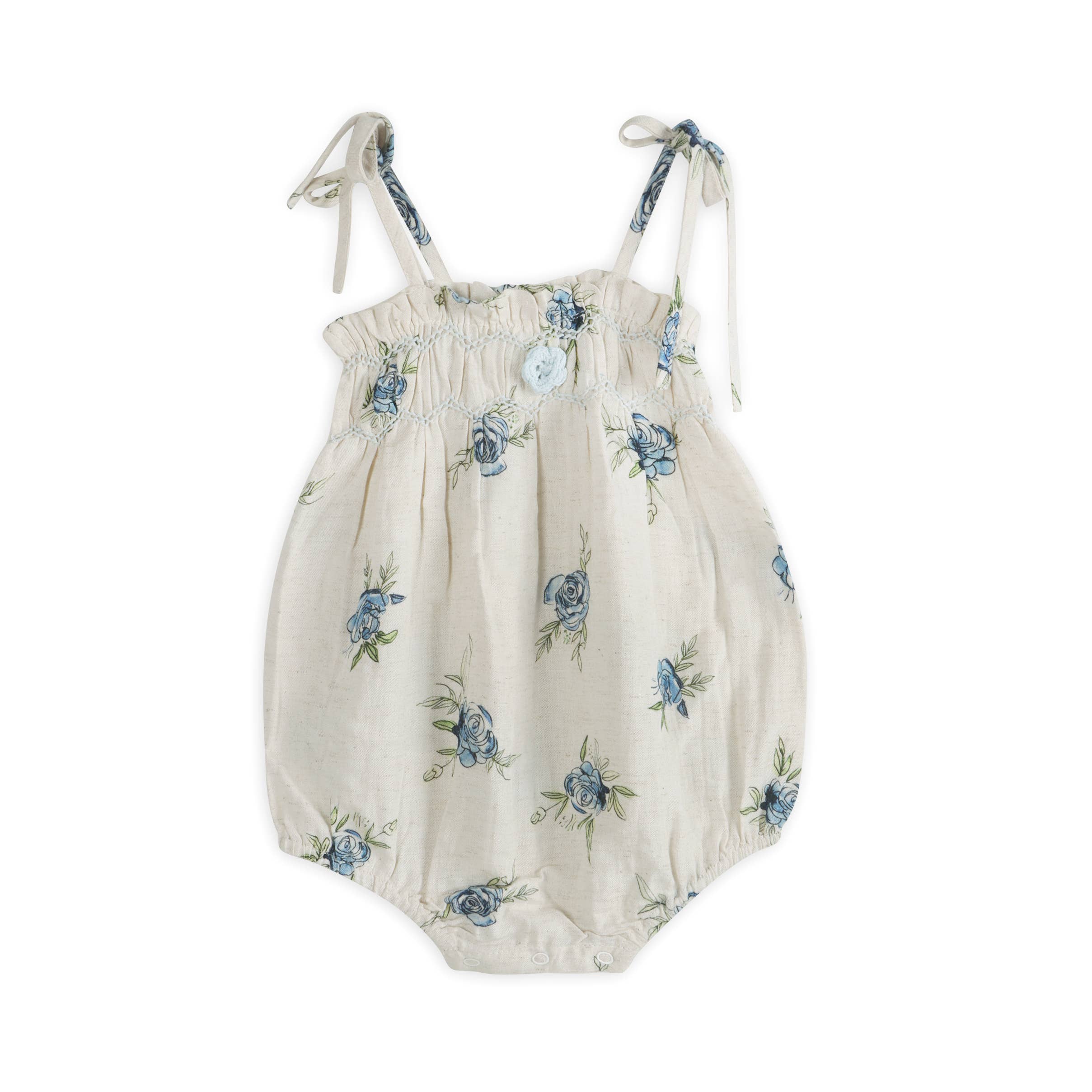 Anais Floral Baby Romper + Headband