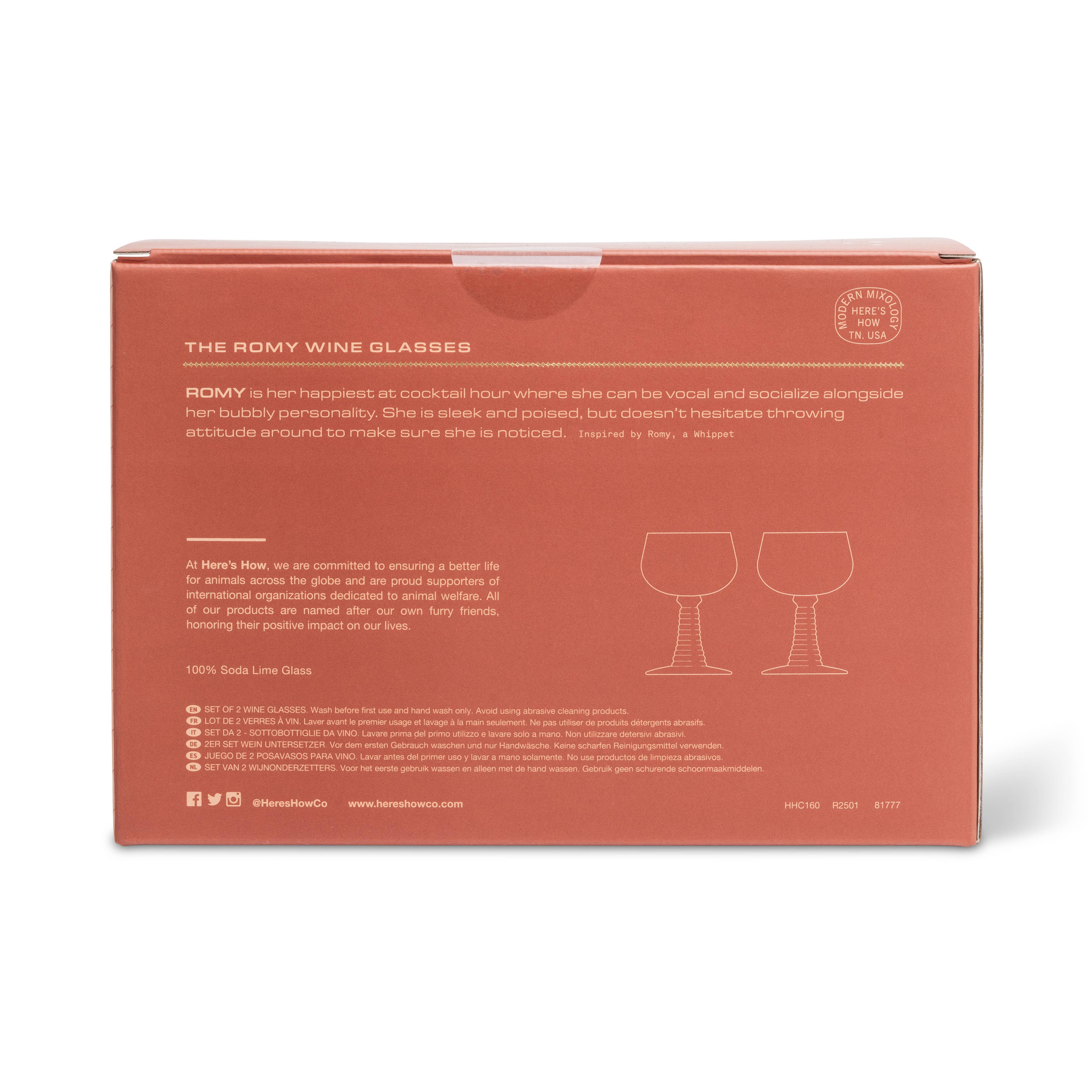 The Romy Set of 2 Wine Glasses