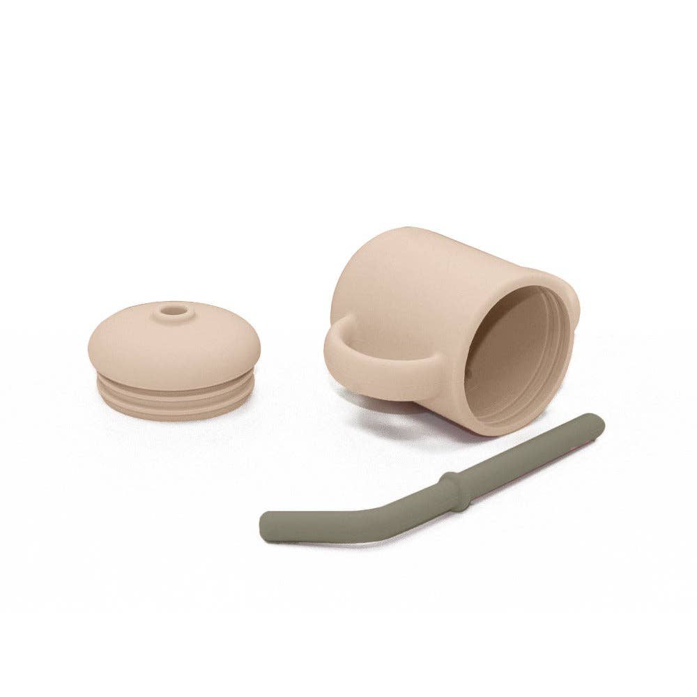 Leo Sippy Cup in Oat Slate - 6 oz