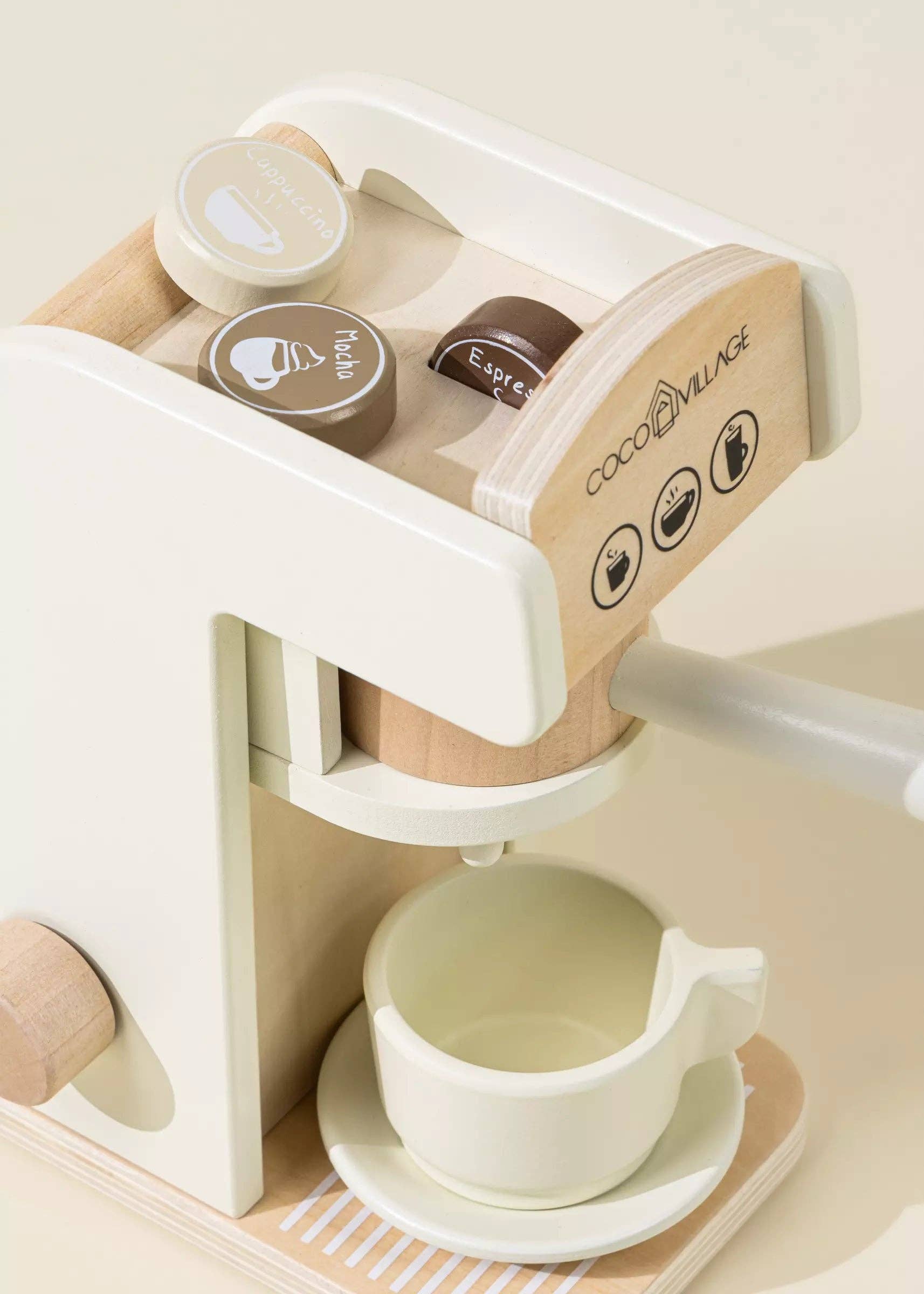 Wooden Coffee Maker Play Set