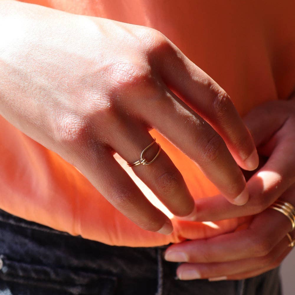 Barrel Ring in 14k Gold Fill