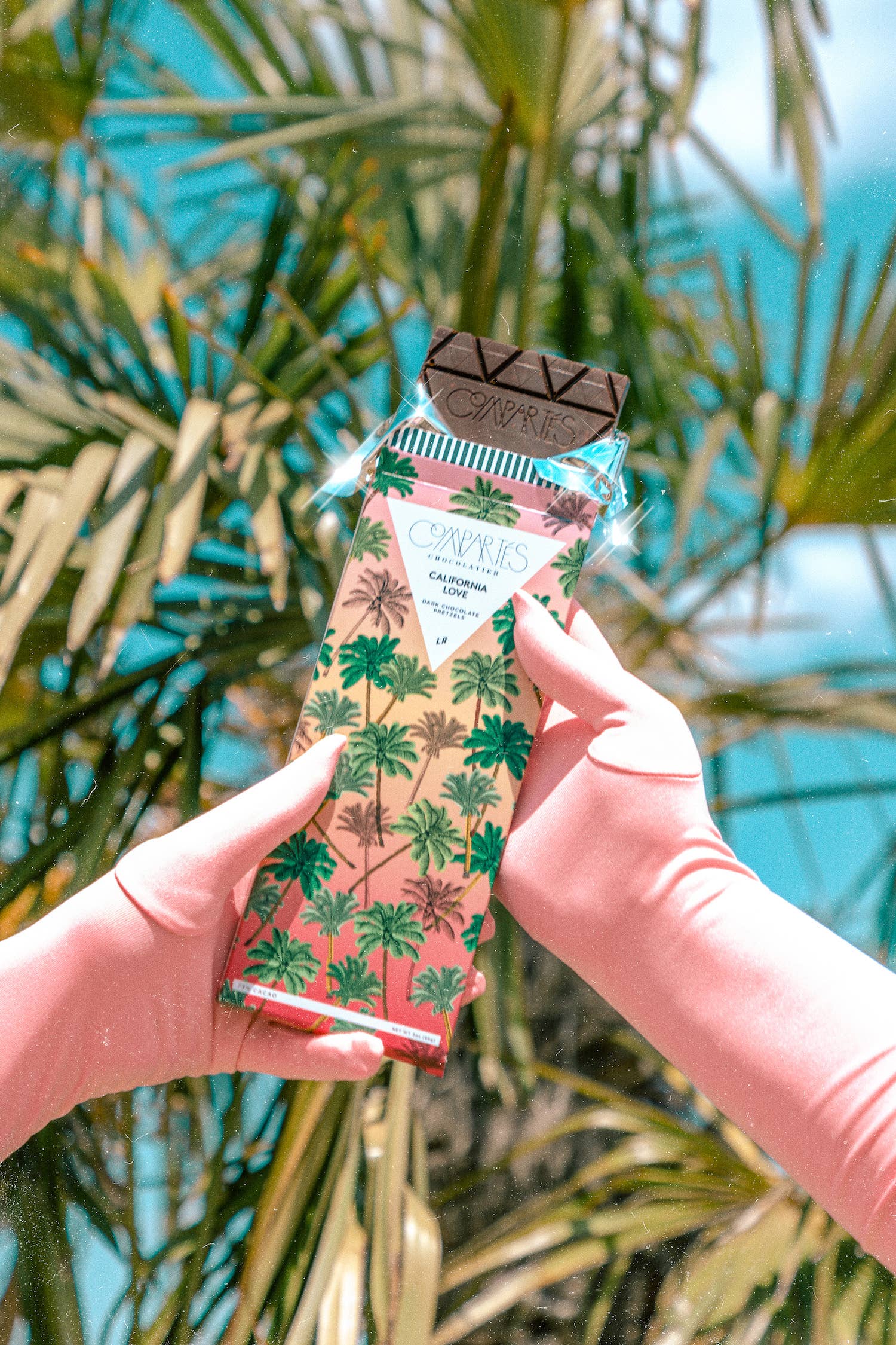 Compartés California Love Dark Chocolate Salted Pretzel Bar