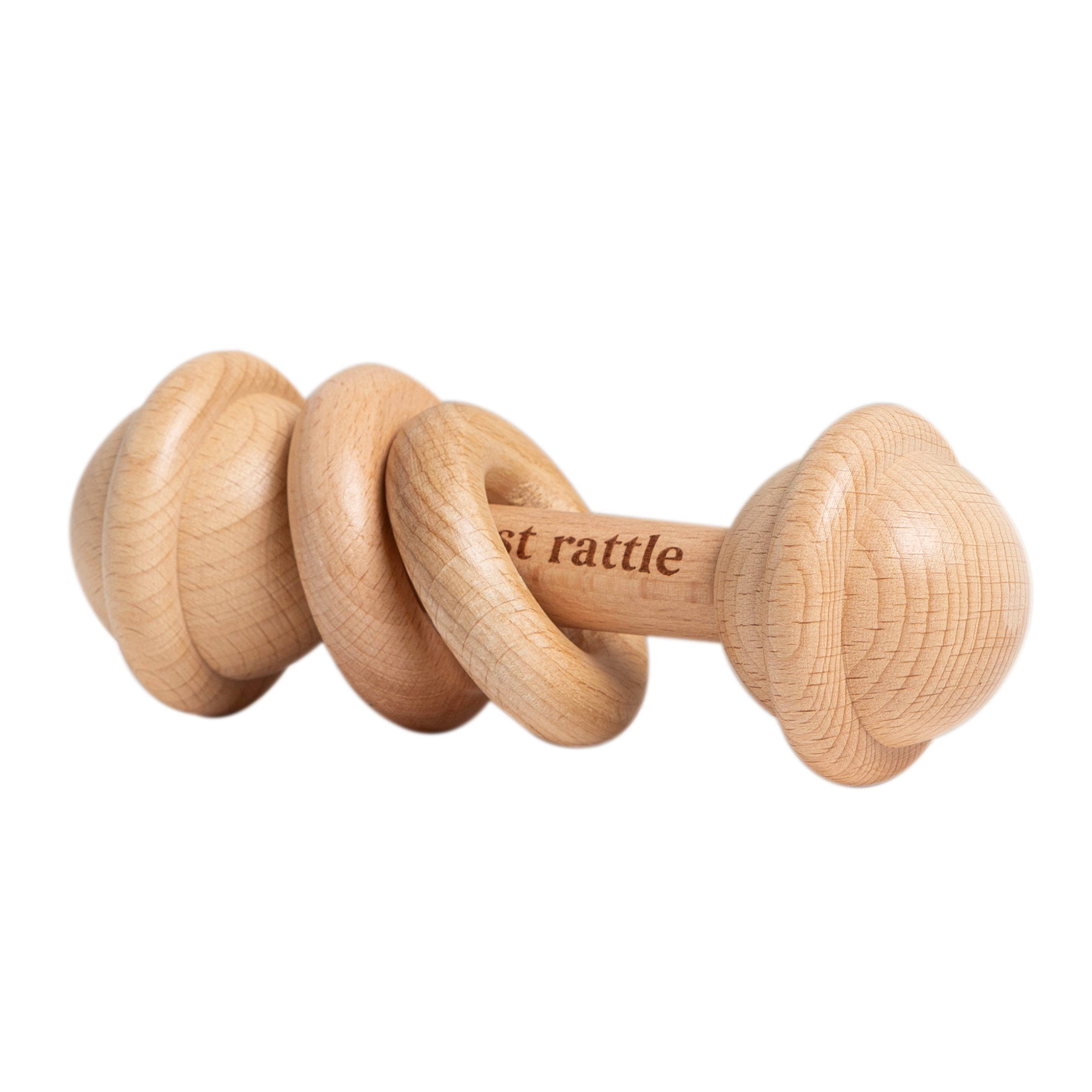 Baby's First Rattle – Montessori Wooden Toy