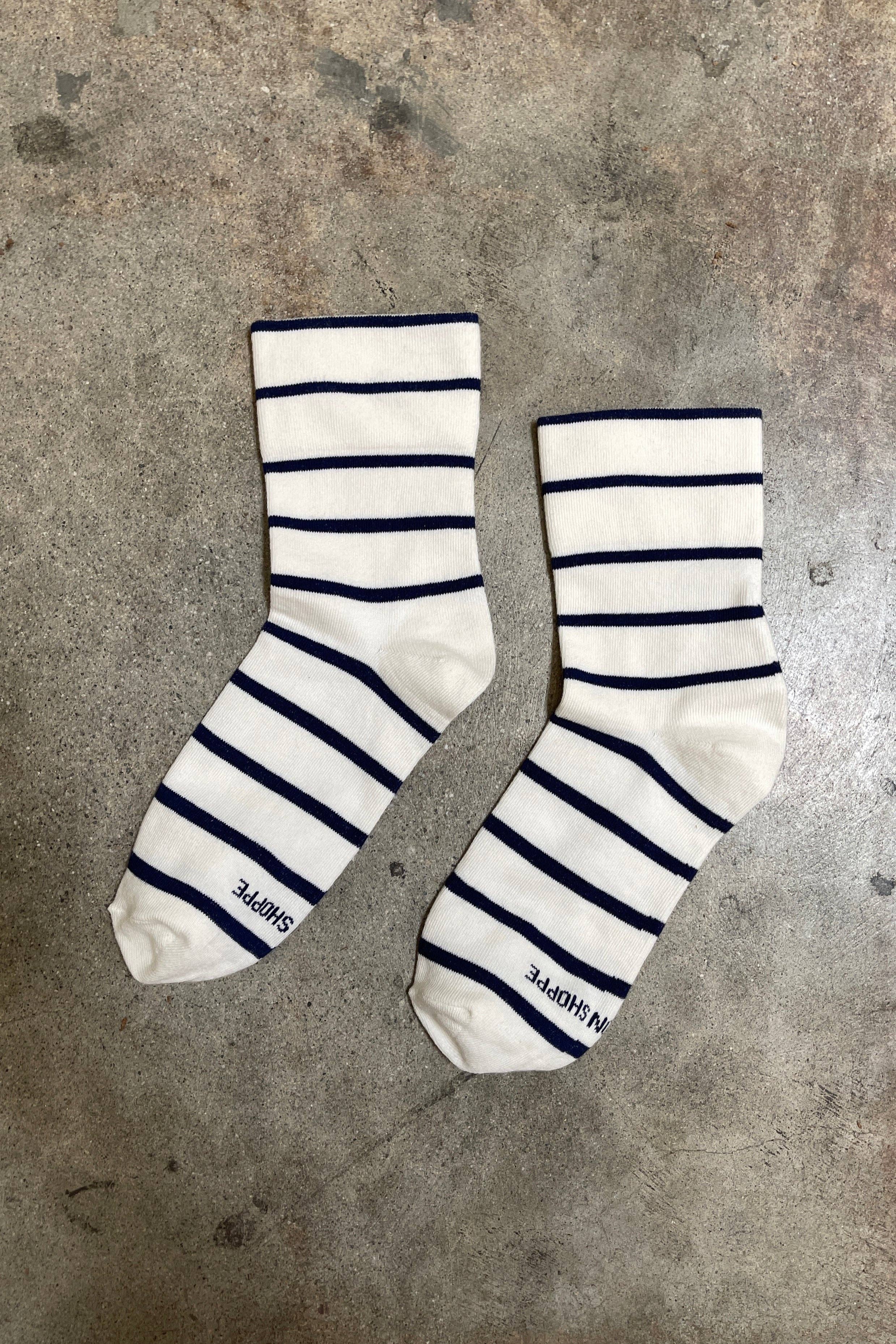 Wally Striped Crew Socks