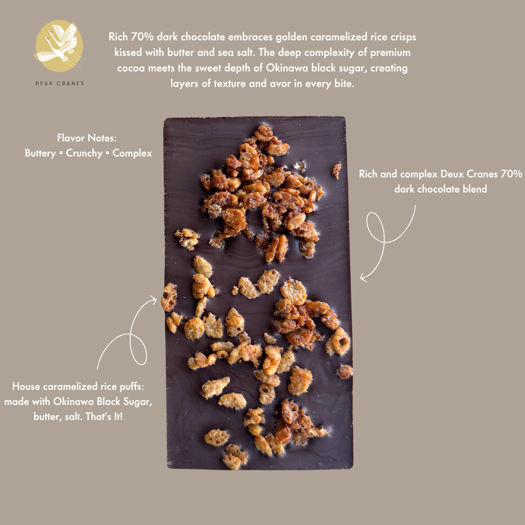 Dark Chocolate with Golden Rice Crisps