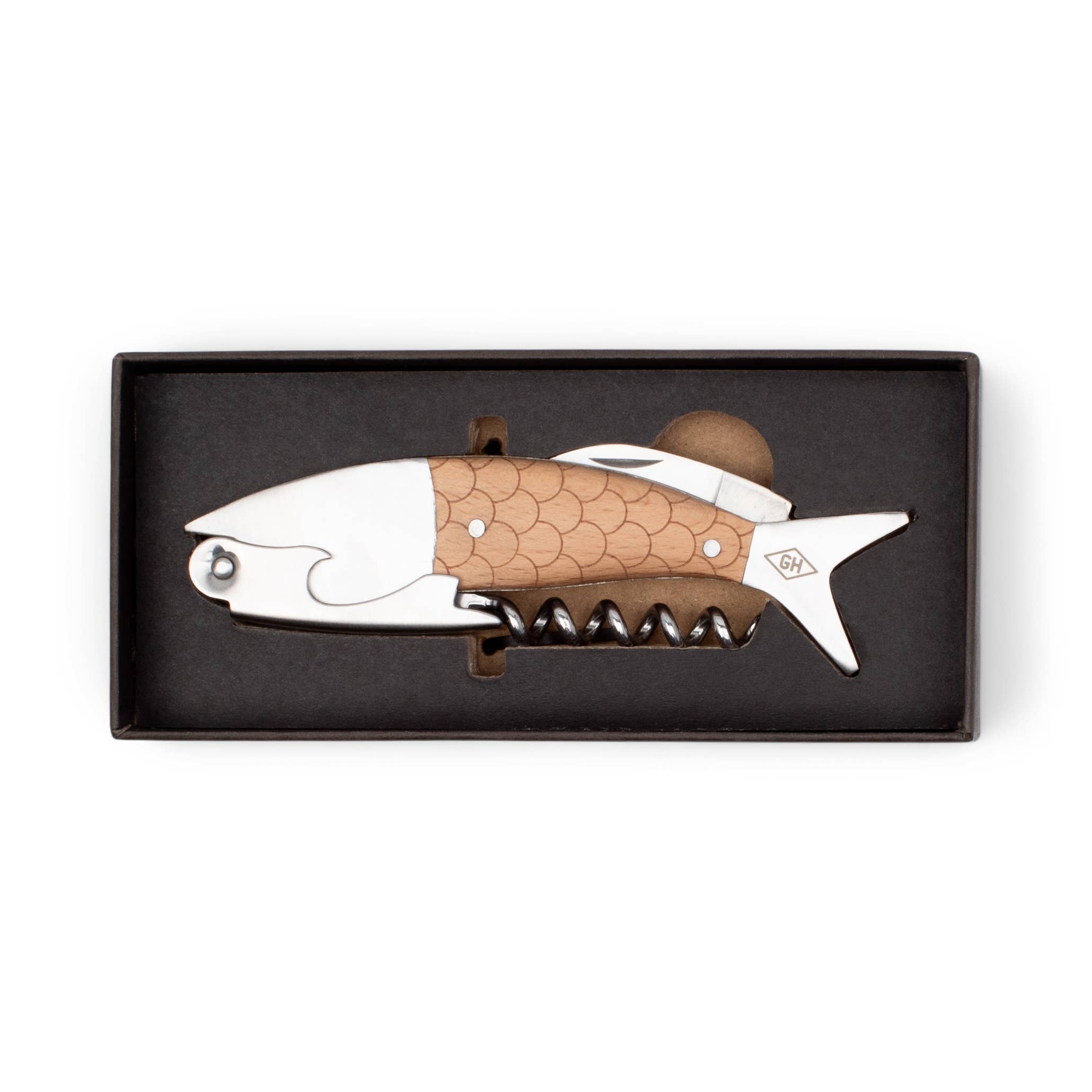 Gentlemen's Hardware Fish-Shaped Waiter's Corkscrew