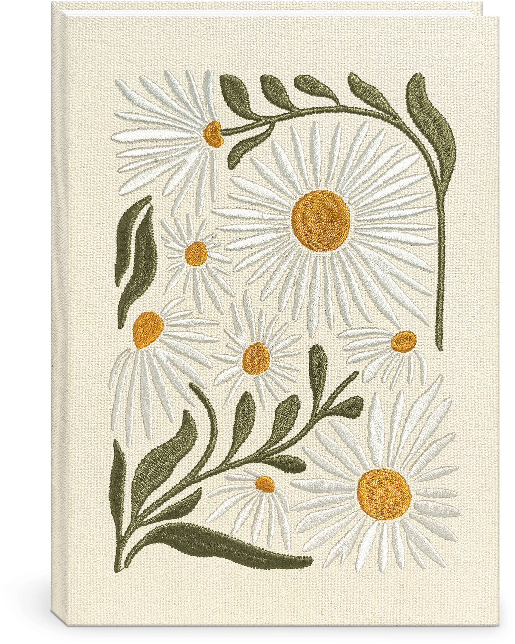 Fabric Embroidered Journal – Flower Market Daisy