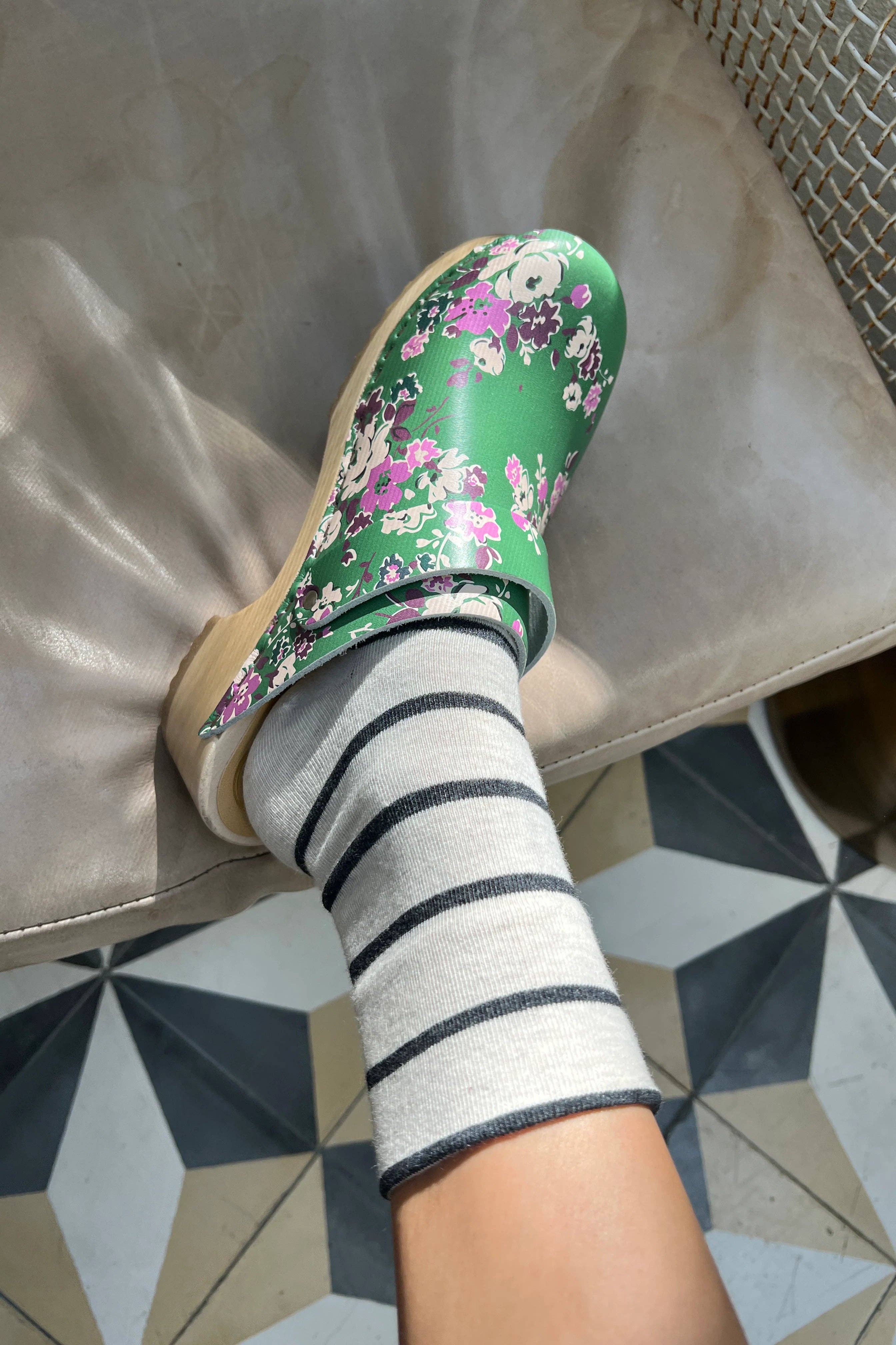 Wally Striped Crew Socks