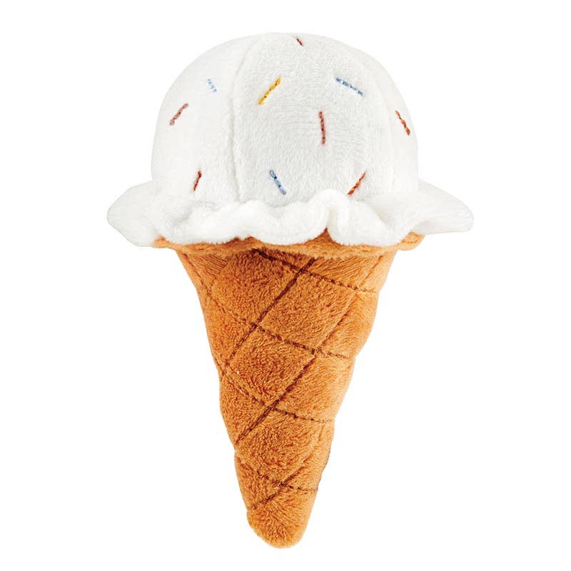 Plush Rattle - Ice Cream Cone