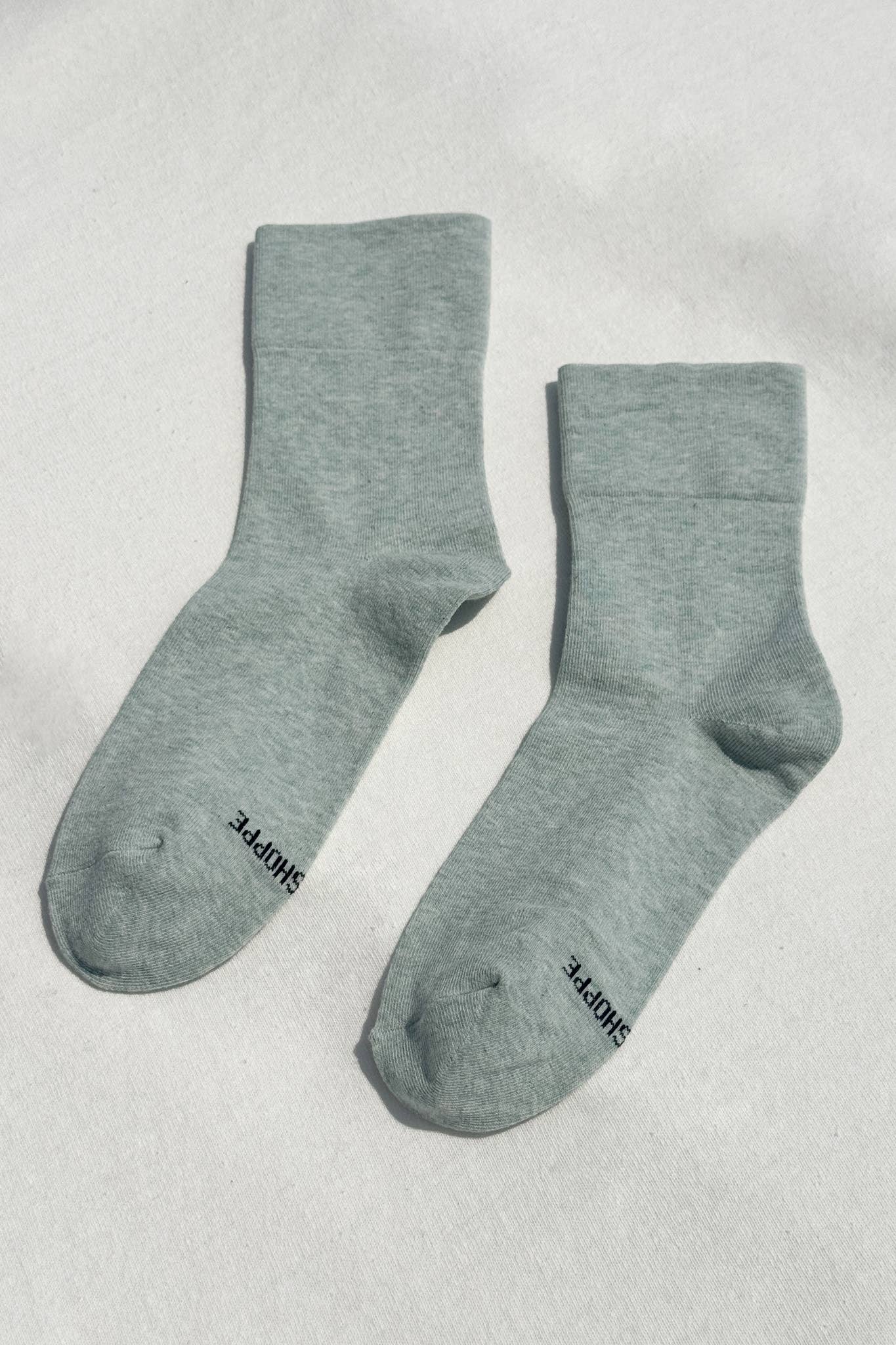 Sneaker Socks: Ht. Grey