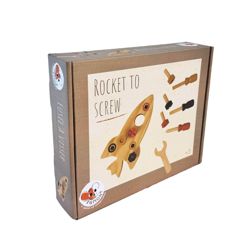 Rocket to Assemble Wooden Toy Set