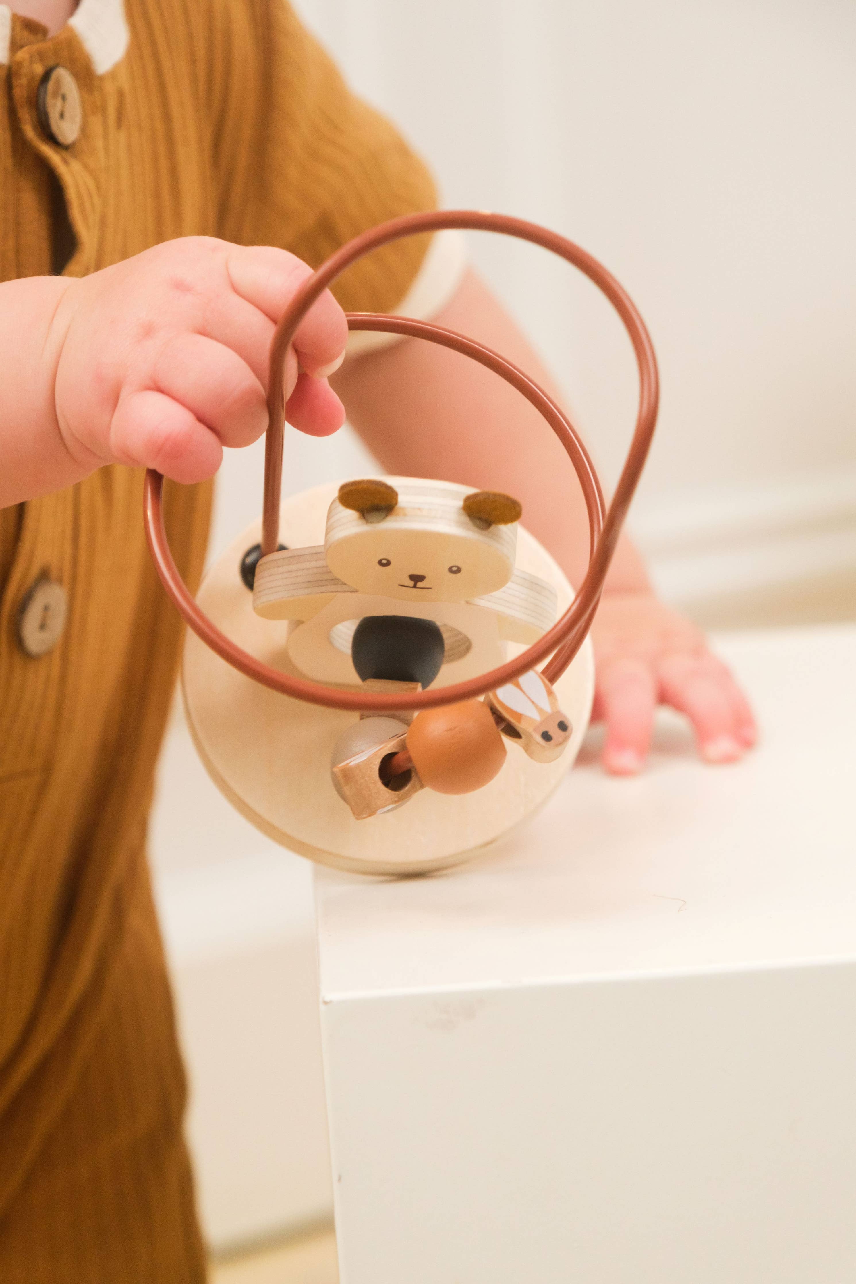Wooden Marcel Bear Bead Maze
