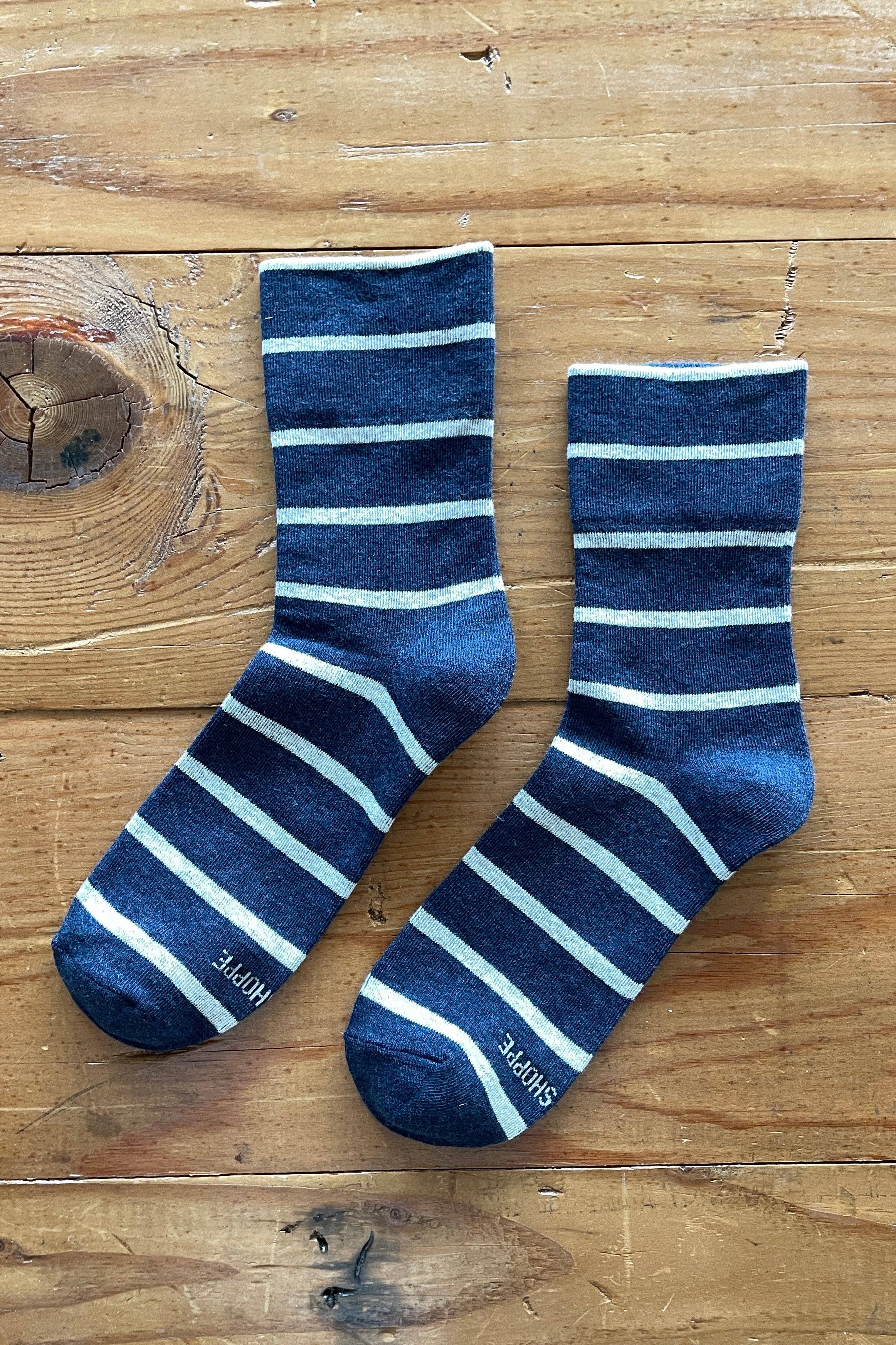 Wally Striped Crew Socks