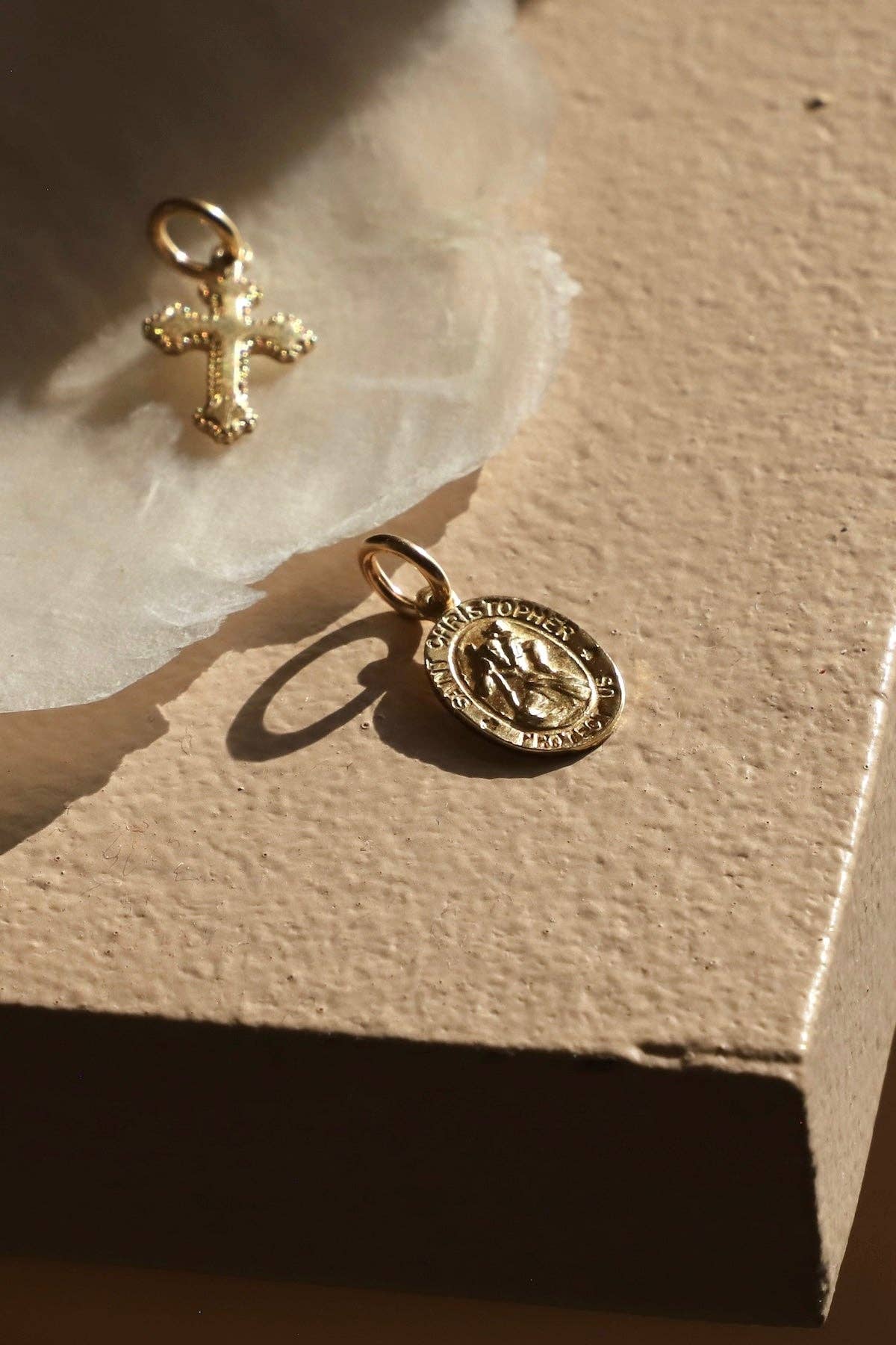 St. Christopher Charm – Gold Filled