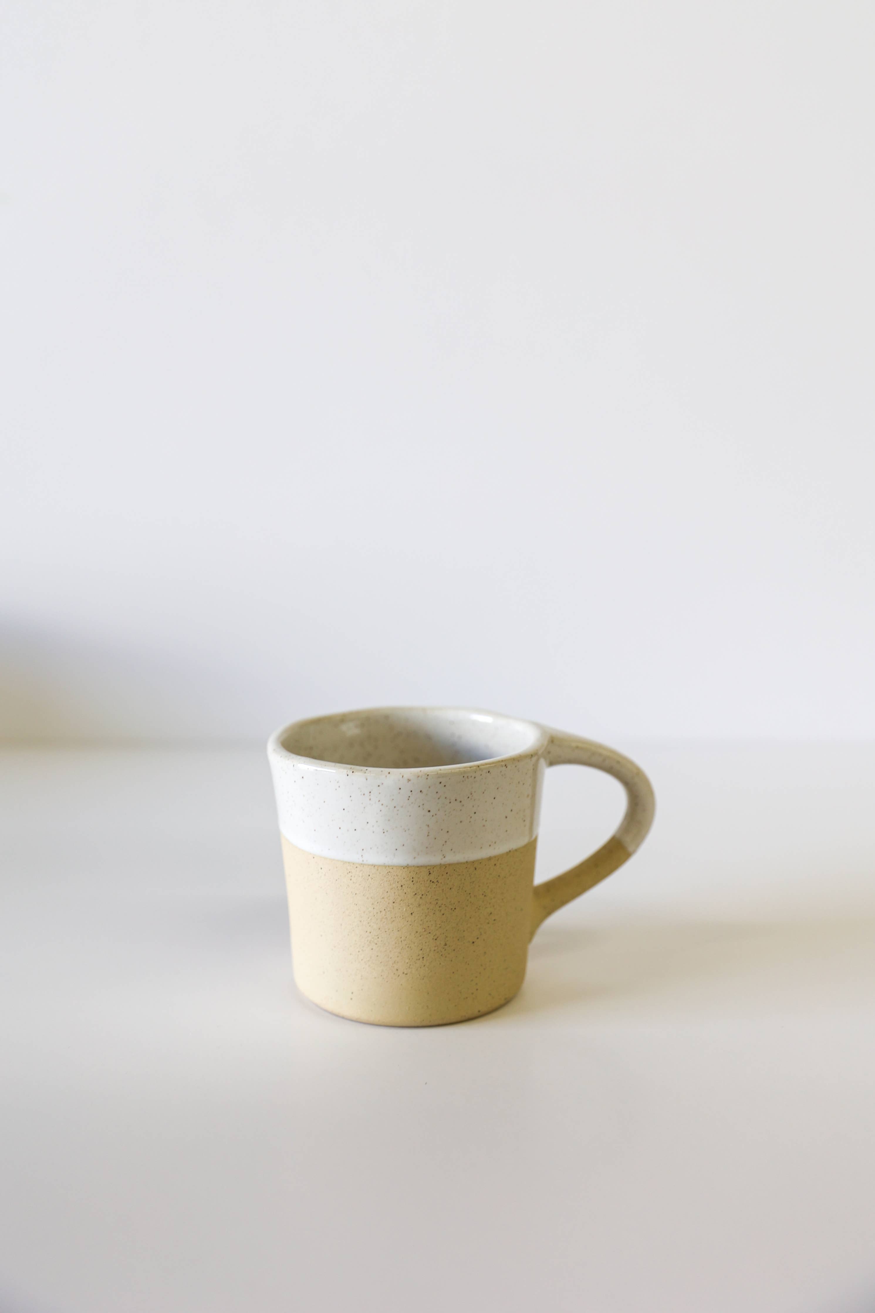Harbor Handbuilt Mug in White Speckle (Set of 2)