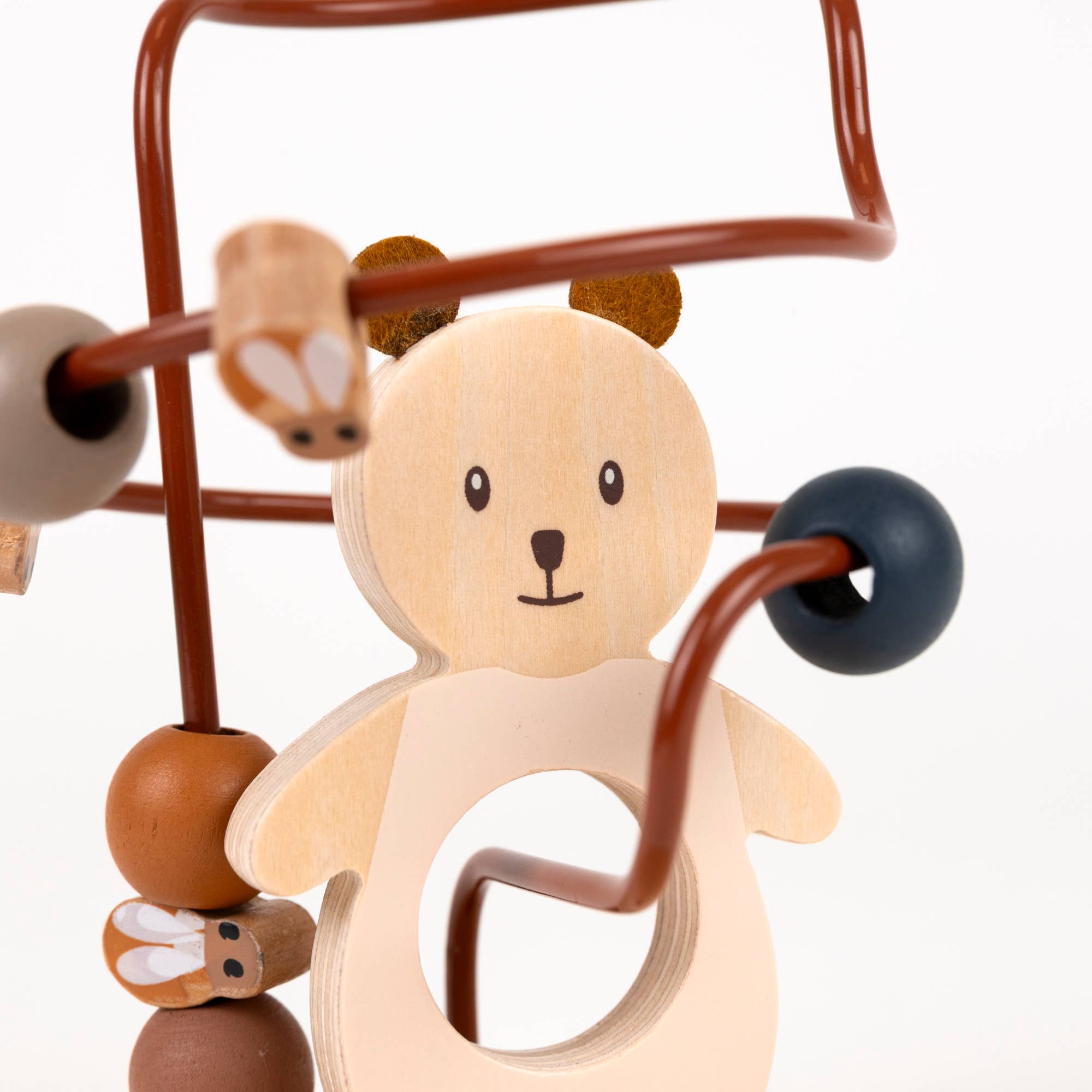 Wooden Marcel Bear Bead Maze