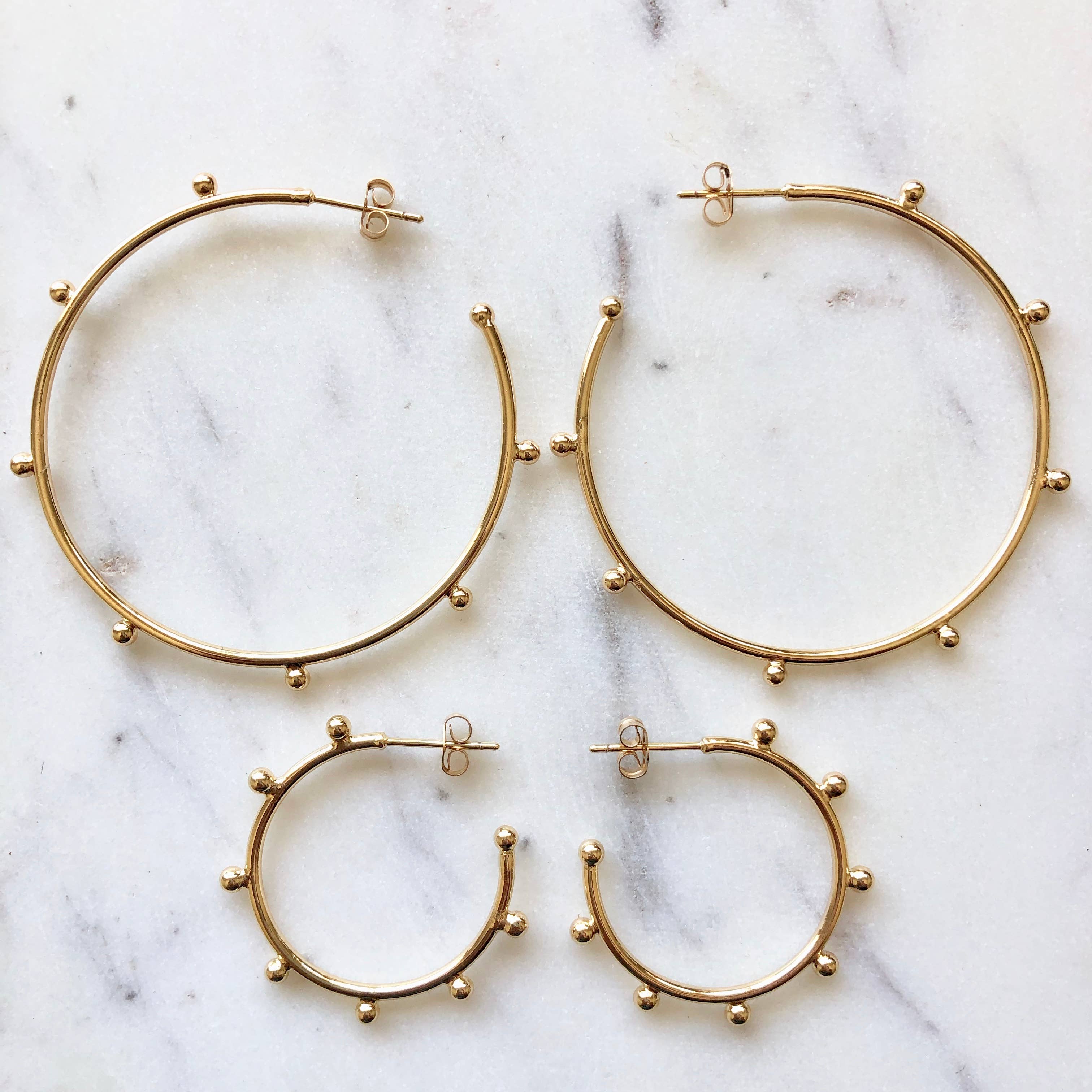 Anisa Hoop Earrings: 1"