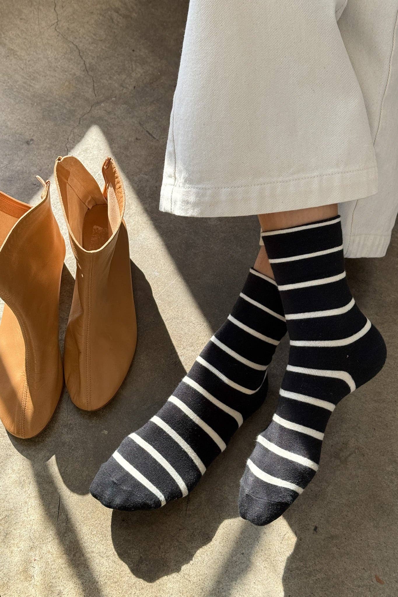 Wally Striped Crew Socks