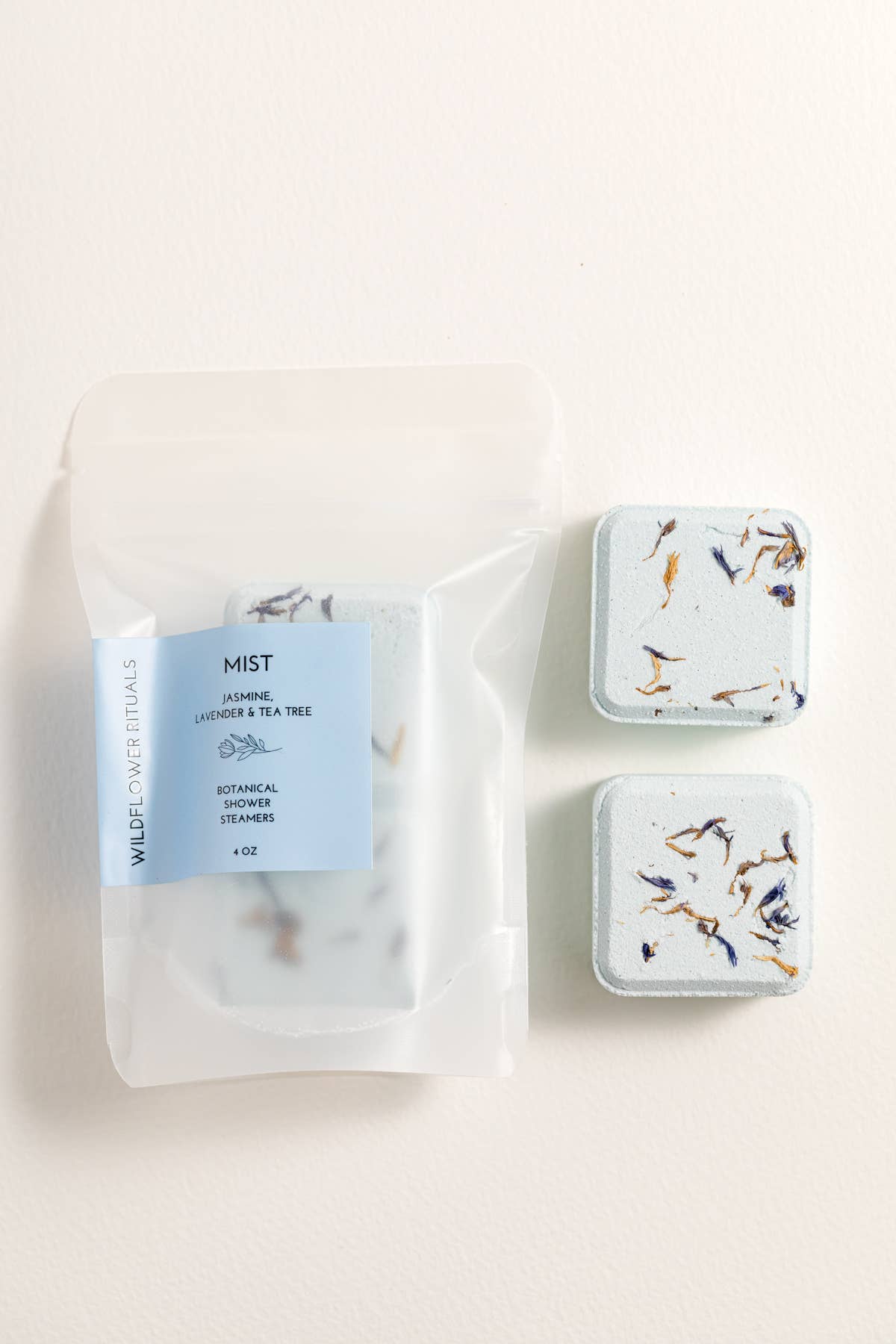 Mist Botanical Shower Steamers – Jasmine, Lavender & Tea Tree