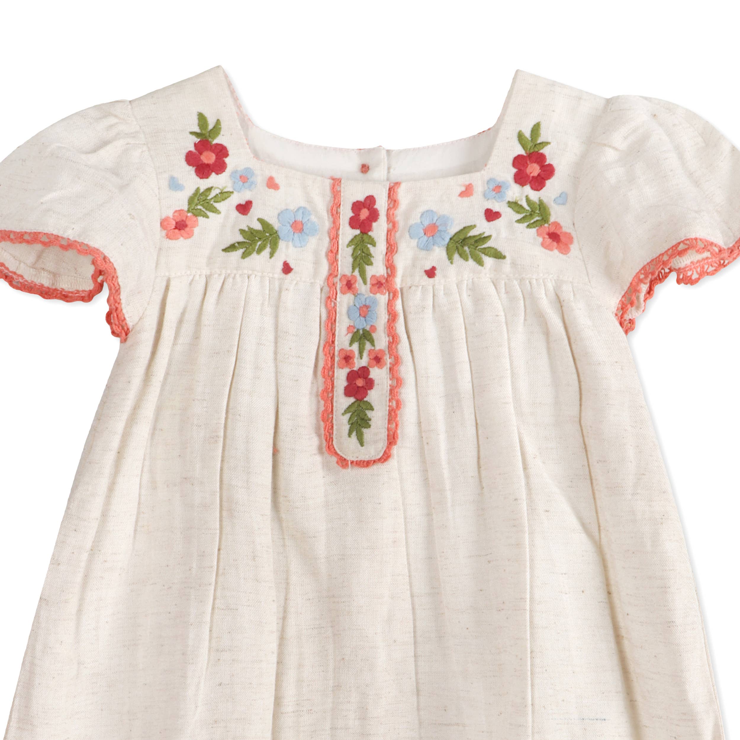Gabi Embroidered Baby Dress + Bloomer