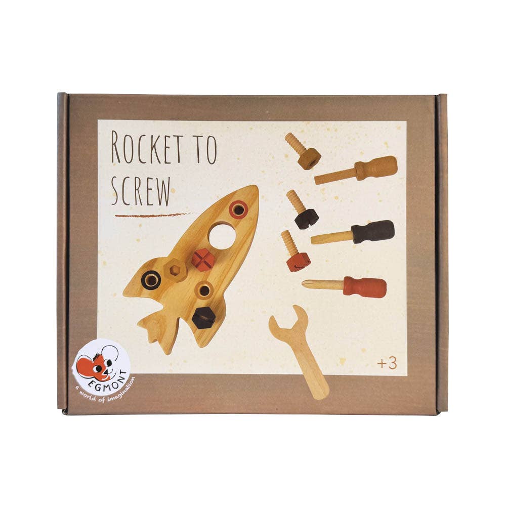 Rocket to Assemble Wooden Toy Set