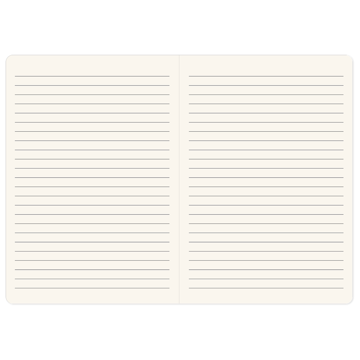 Vegan Leather Journal in Cream