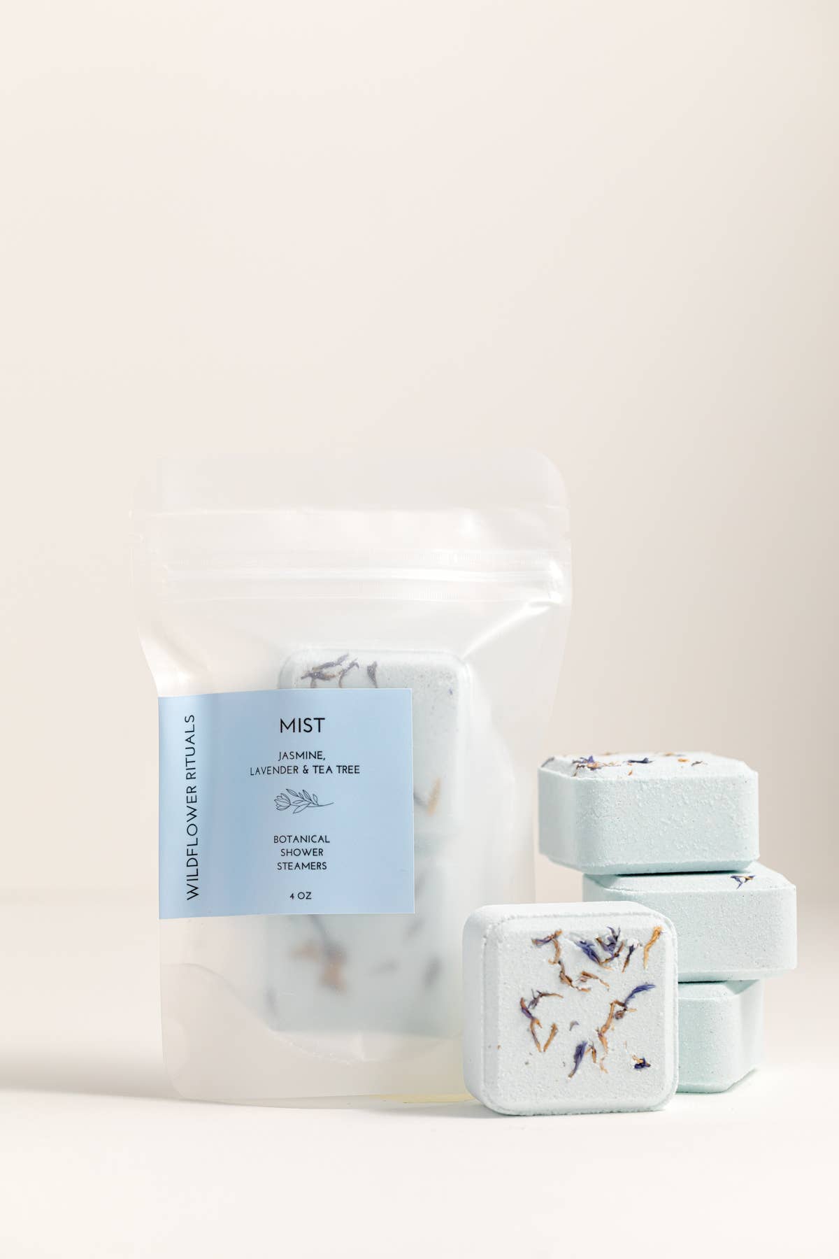 Mist Botanical Shower Steamers – Jasmine, Lavender & Tea Tree