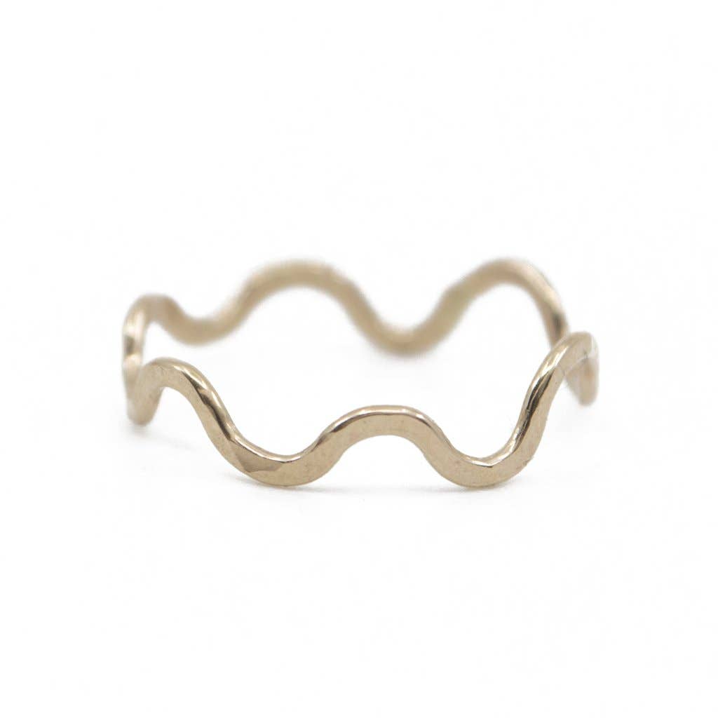 Gold Wiggle Ring in 14K Gold Filled - Size 7