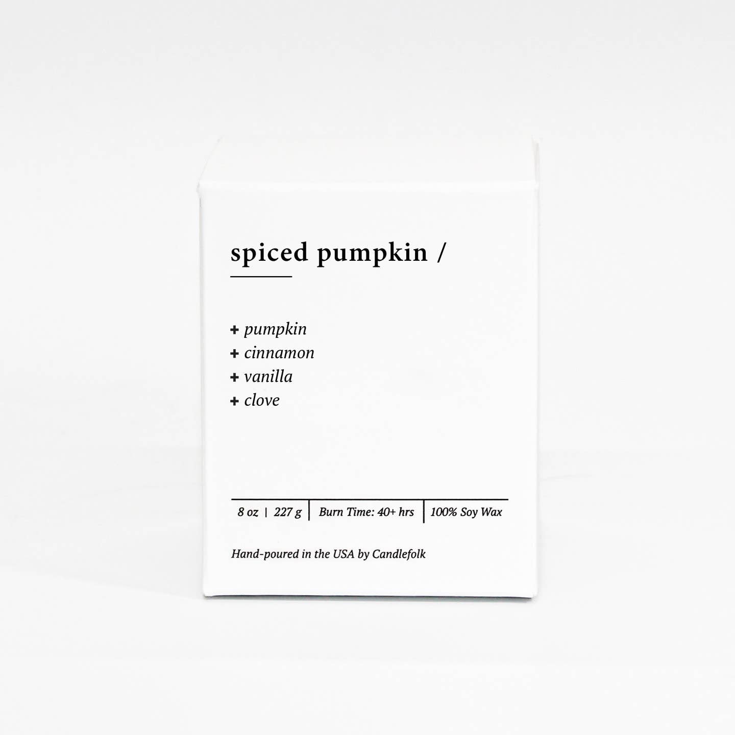 Spiced Pumpkin 8 oz Soy Candle