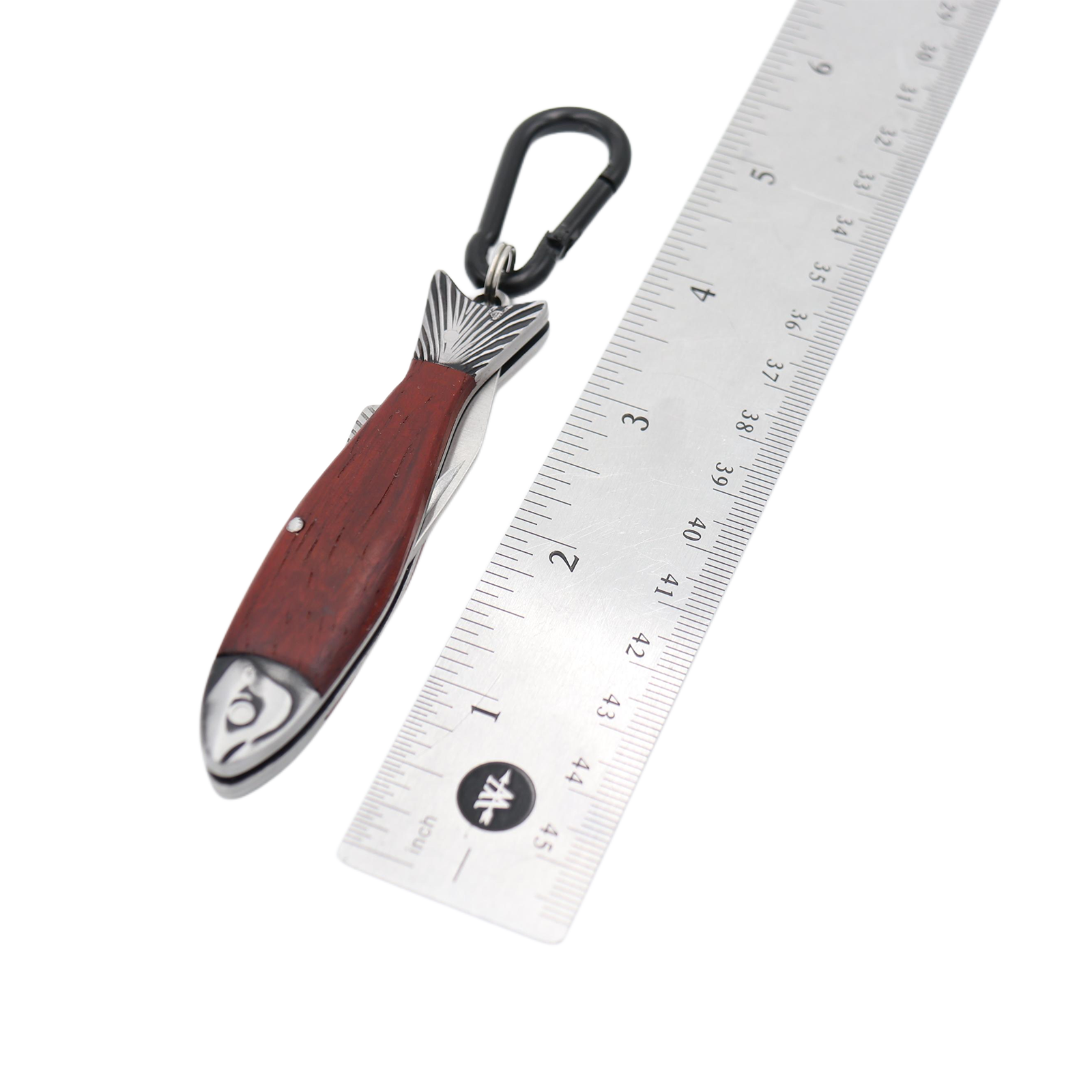 Pocket Fish Knife Keychain - Gold
