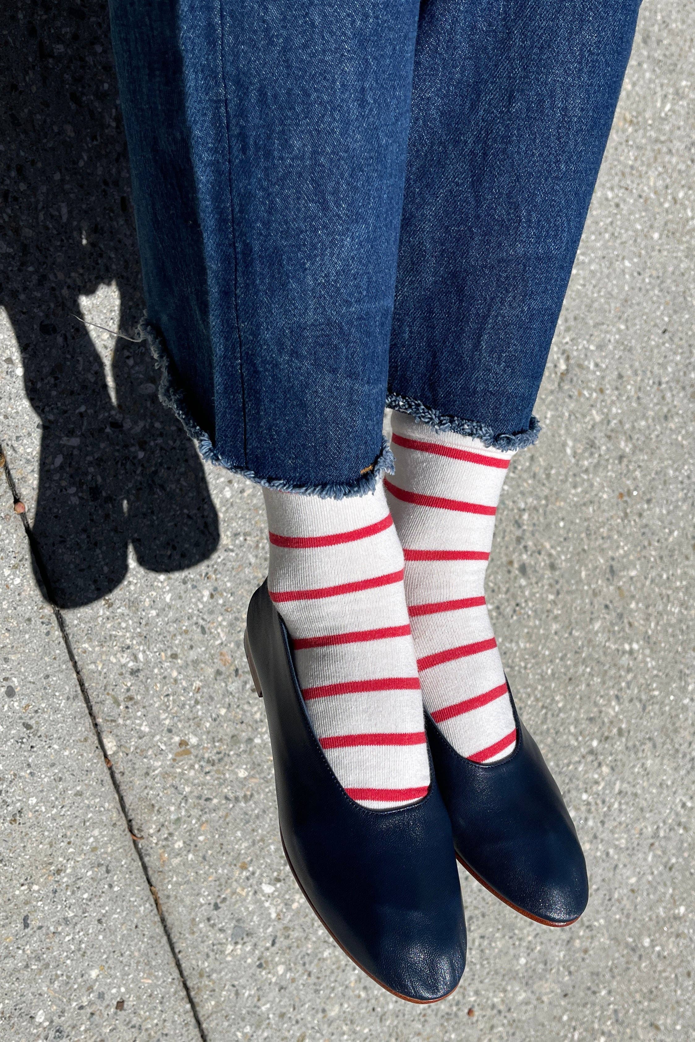 Wally Striped Crew Socks