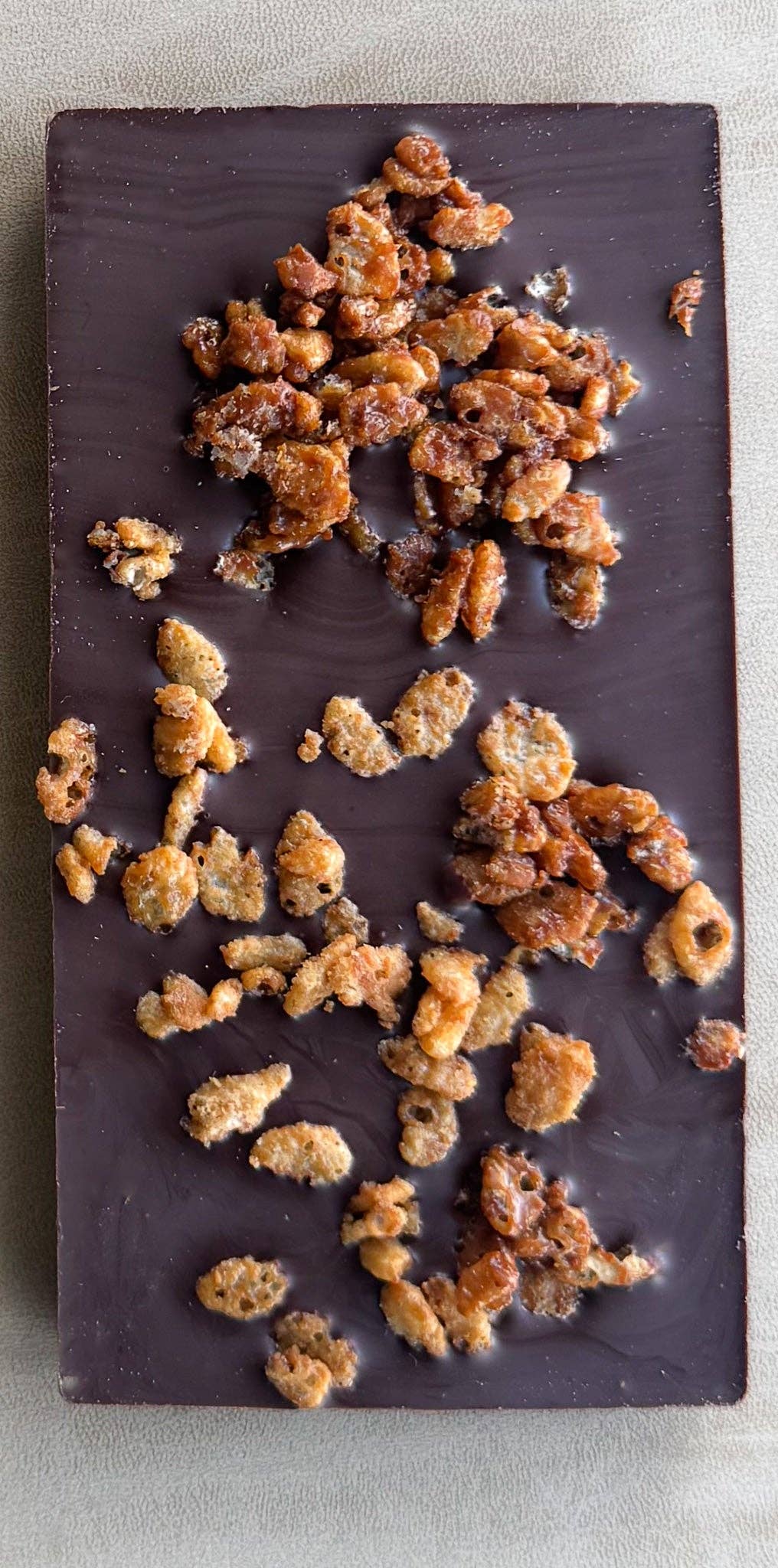 Dark Chocolate with Golden Rice Crisps