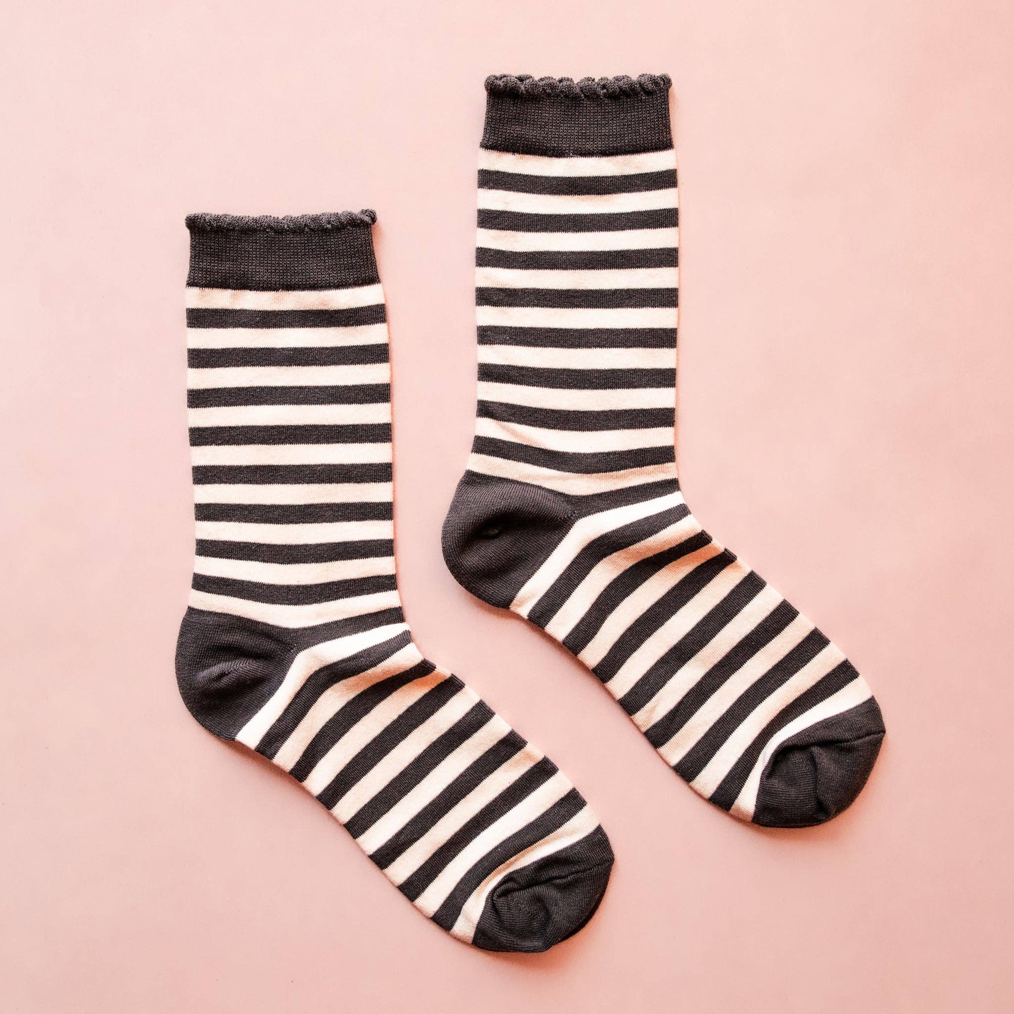 Halloween Striped Crew Socks