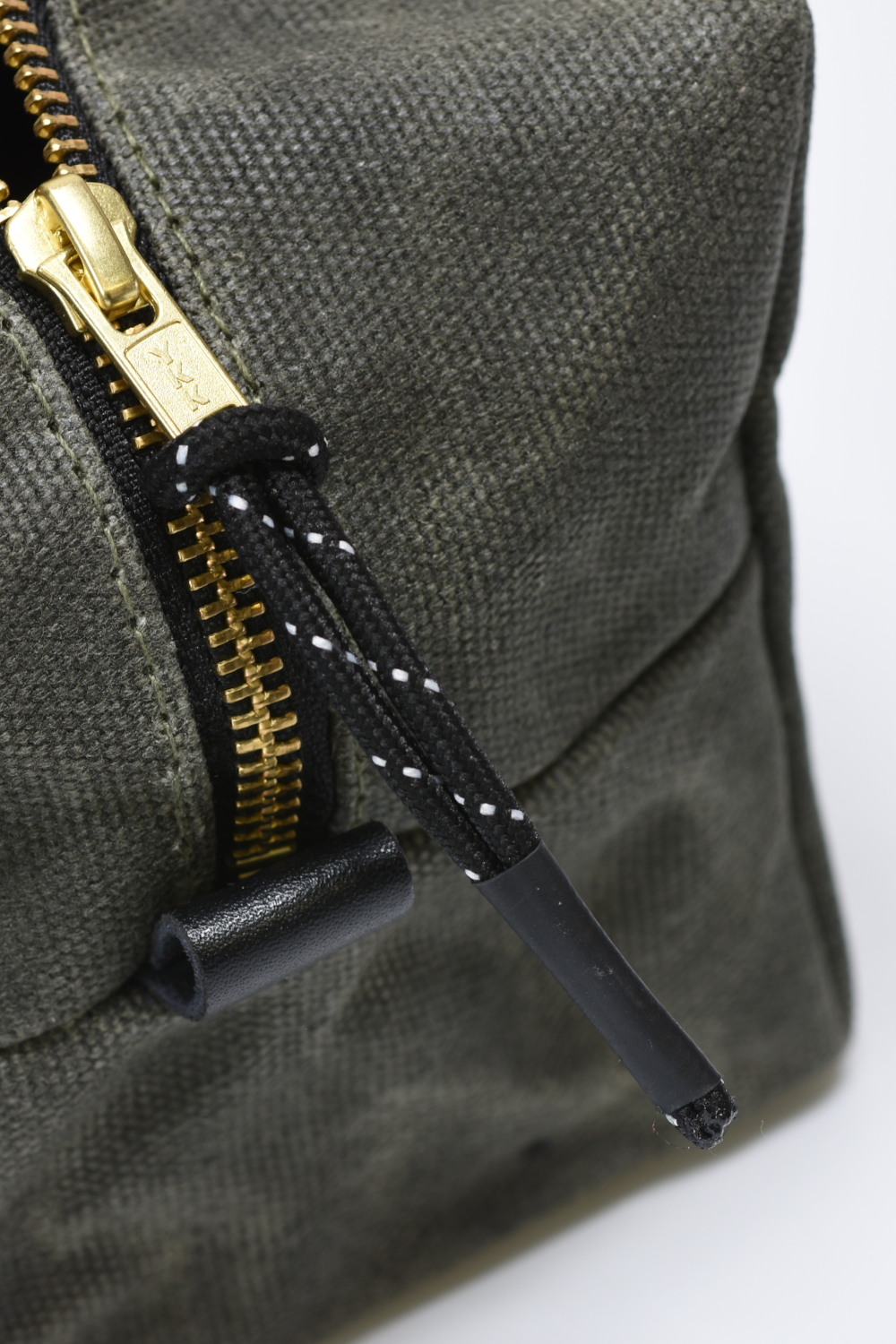 Waxed Canvas Toiletry Bag / Dopp Kit – Green