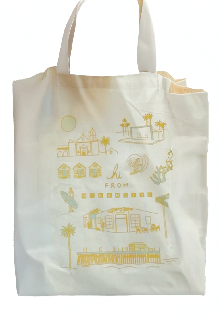 Hi From Oceanside Tote Bag