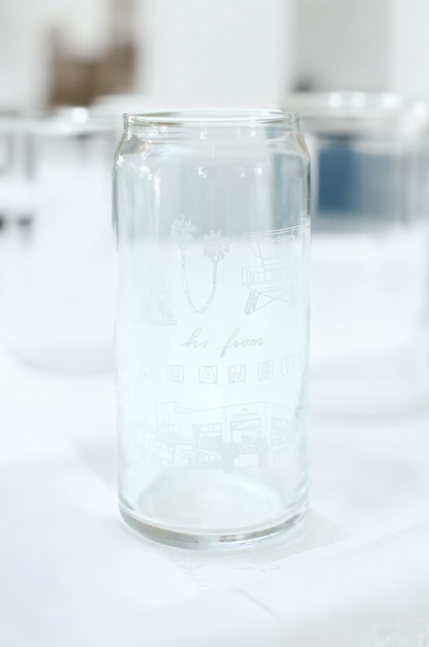CM: Soda Glass Tall - Hi from Oceanside