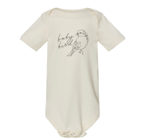 Baby Bird Onesie 12-18M Natural