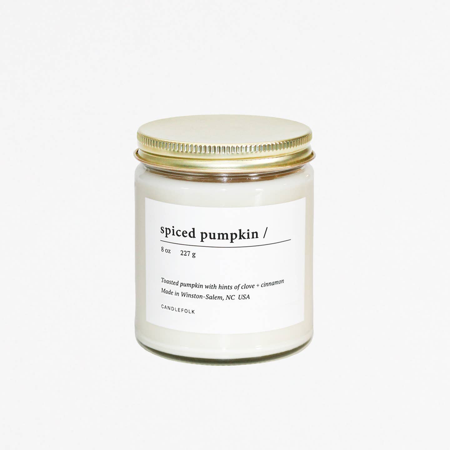 Spiced Pumpkin 8 oz Soy Candle
