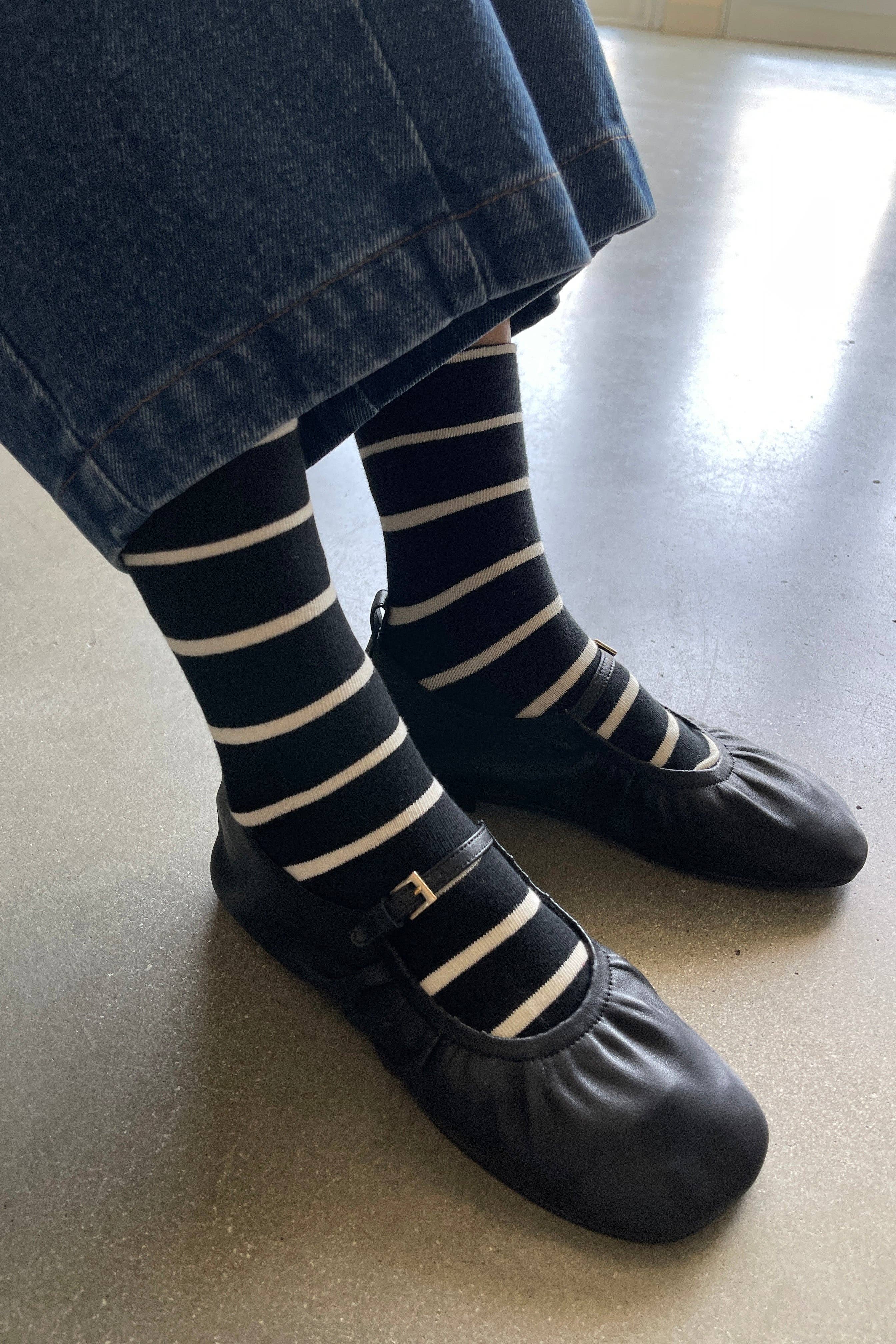 Wally Striped Crew Socks