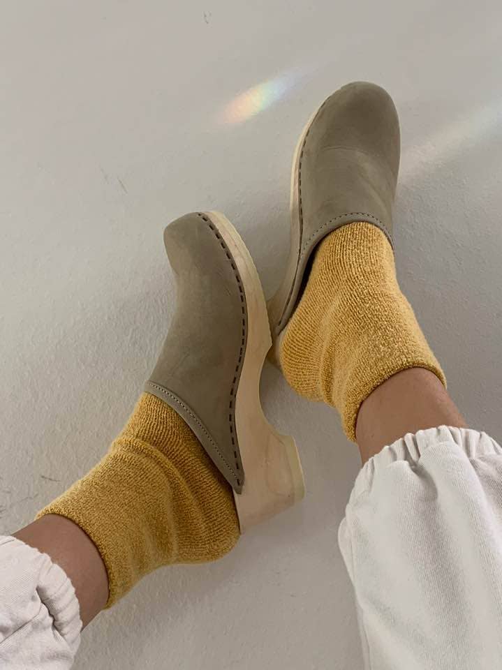 Cloud Socks in Heather Grey