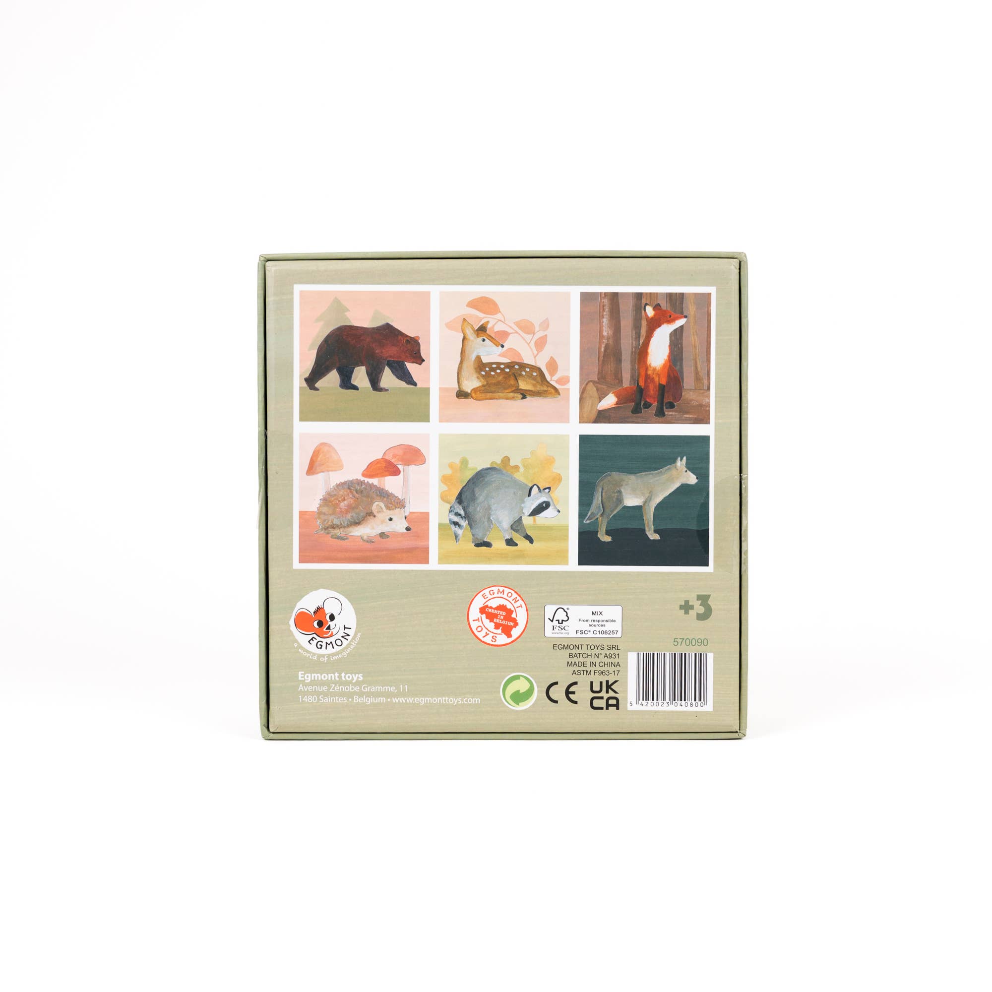 Forest Animal Puzzle Cube Set