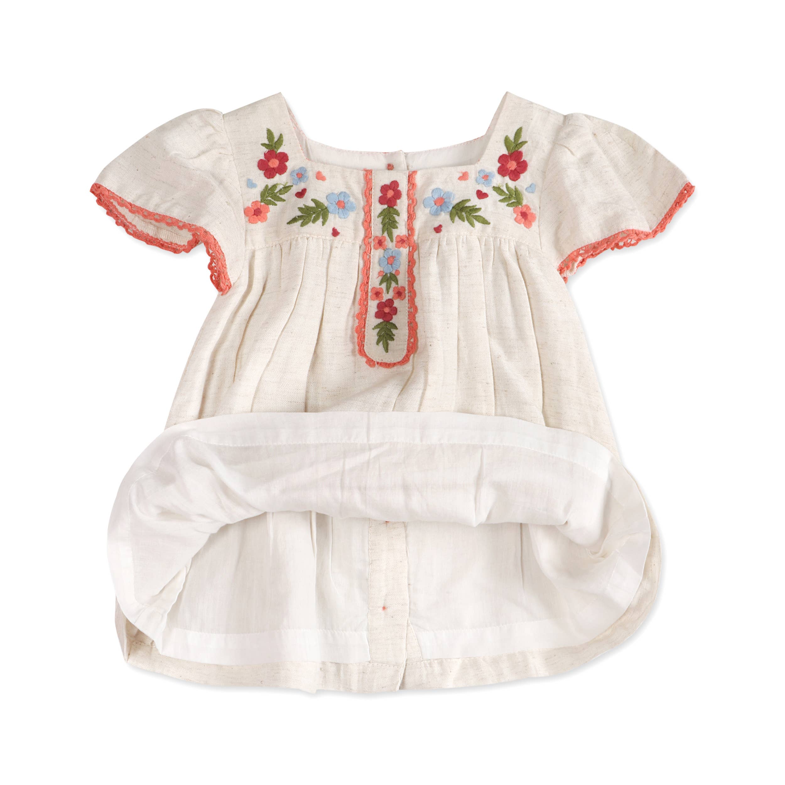 Gabi Embroidered Baby Dress + Bloomer