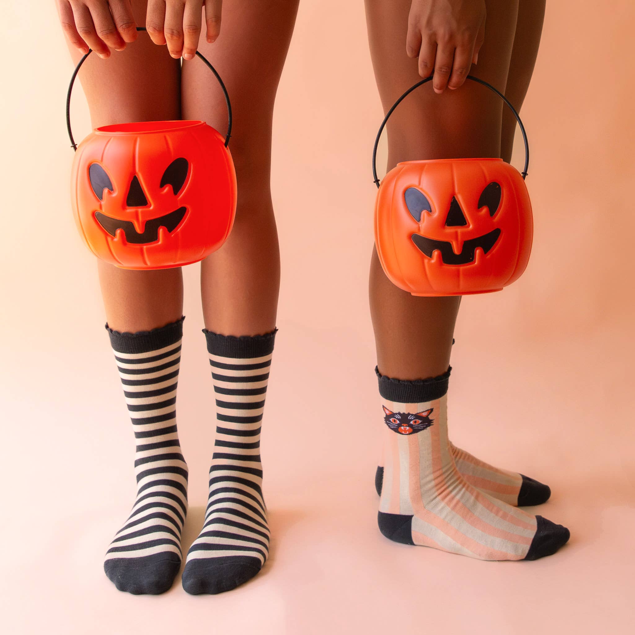 Halloween Spooky Kitty Crew Socks