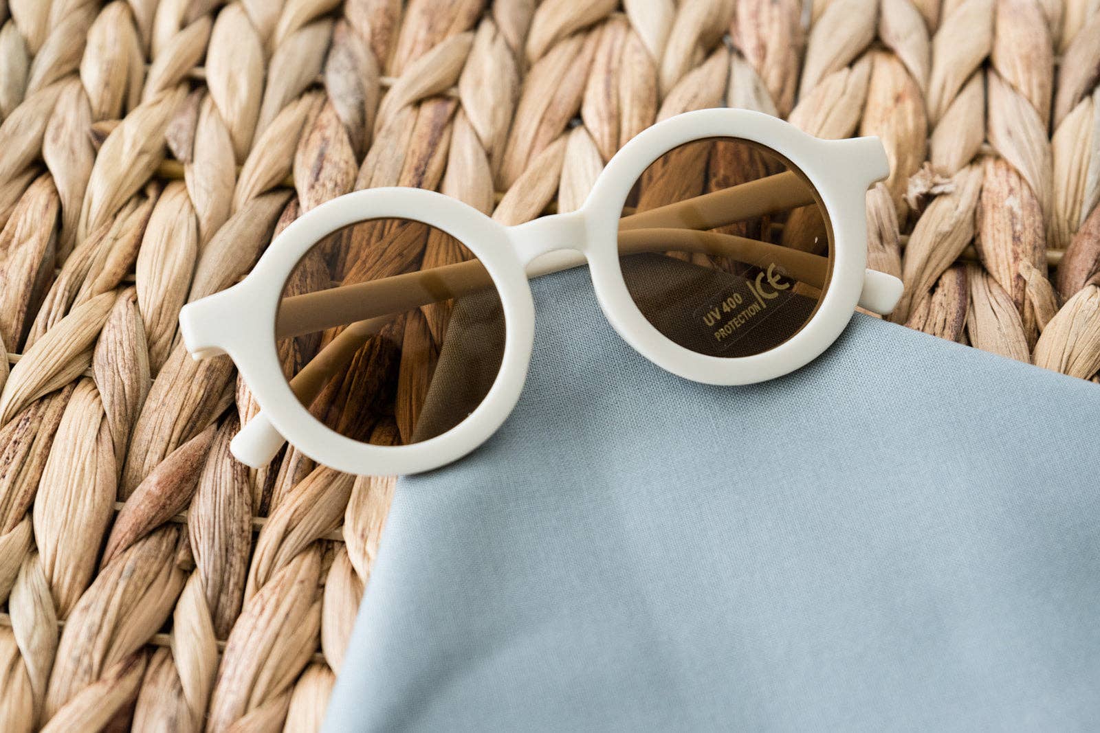 Retro Sunglasses for Kids - White