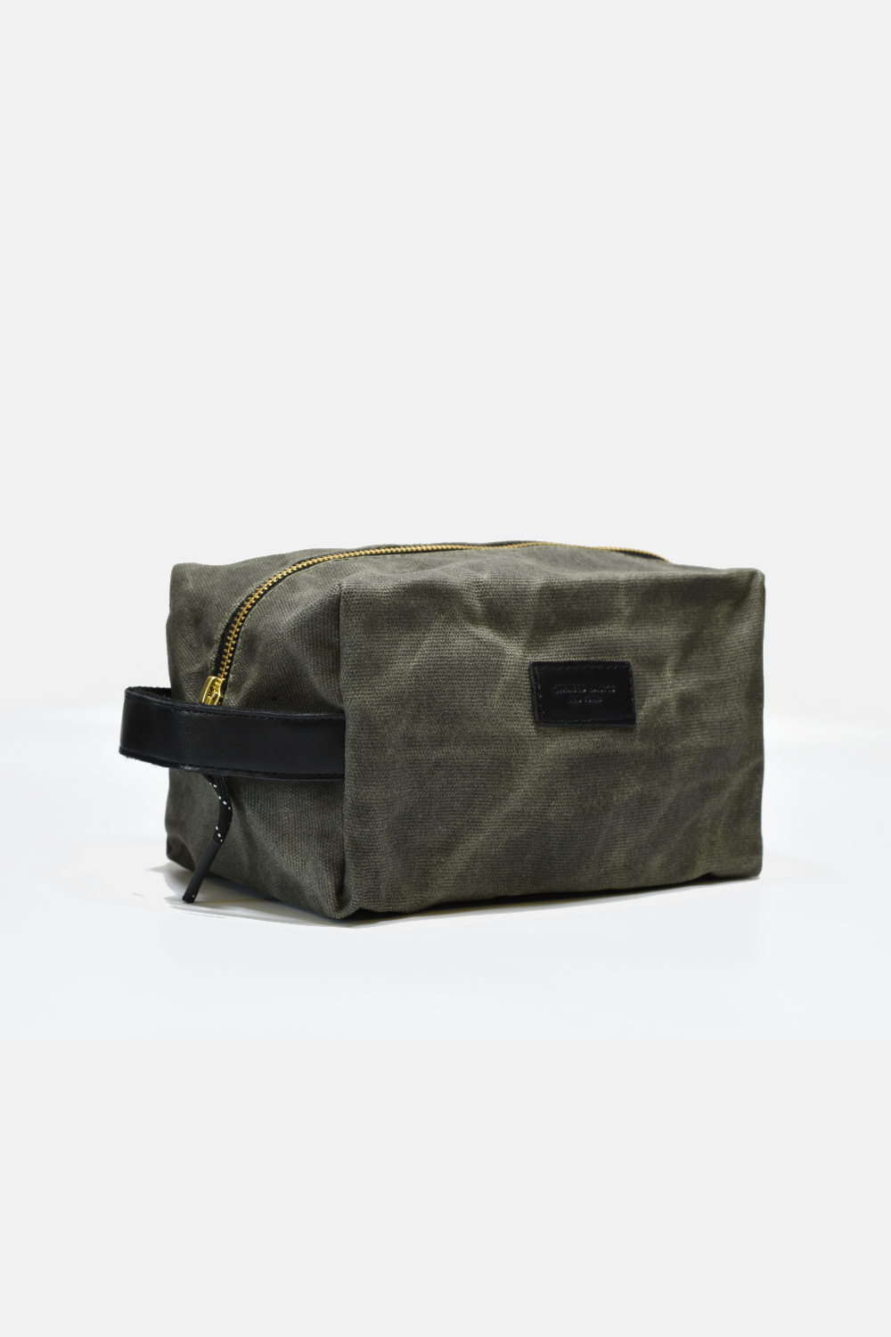 Waxed Canvas Toiletry Bag / Dopp Kit – Green