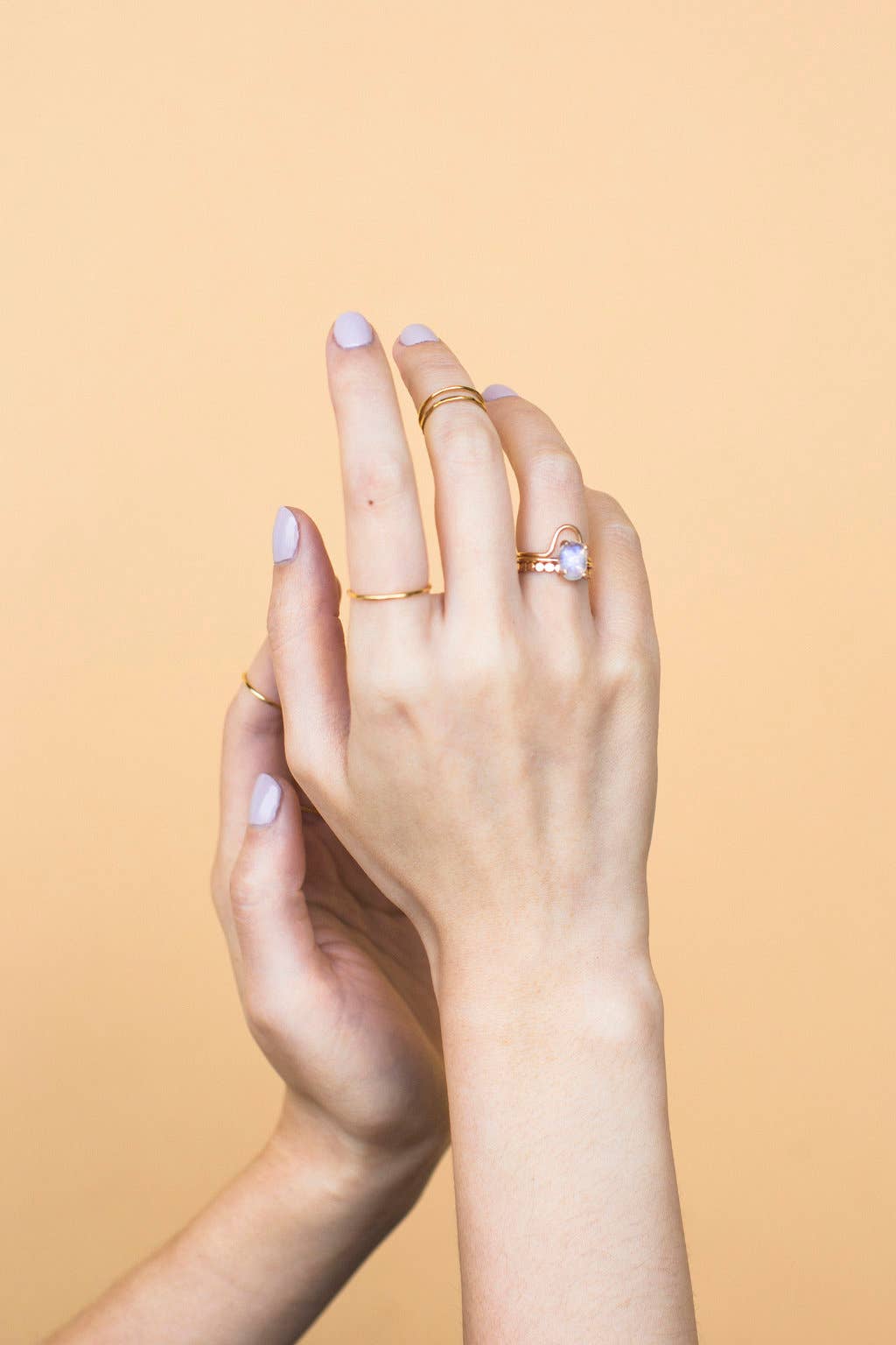 Curved Gold-Filled Stacking Ring
