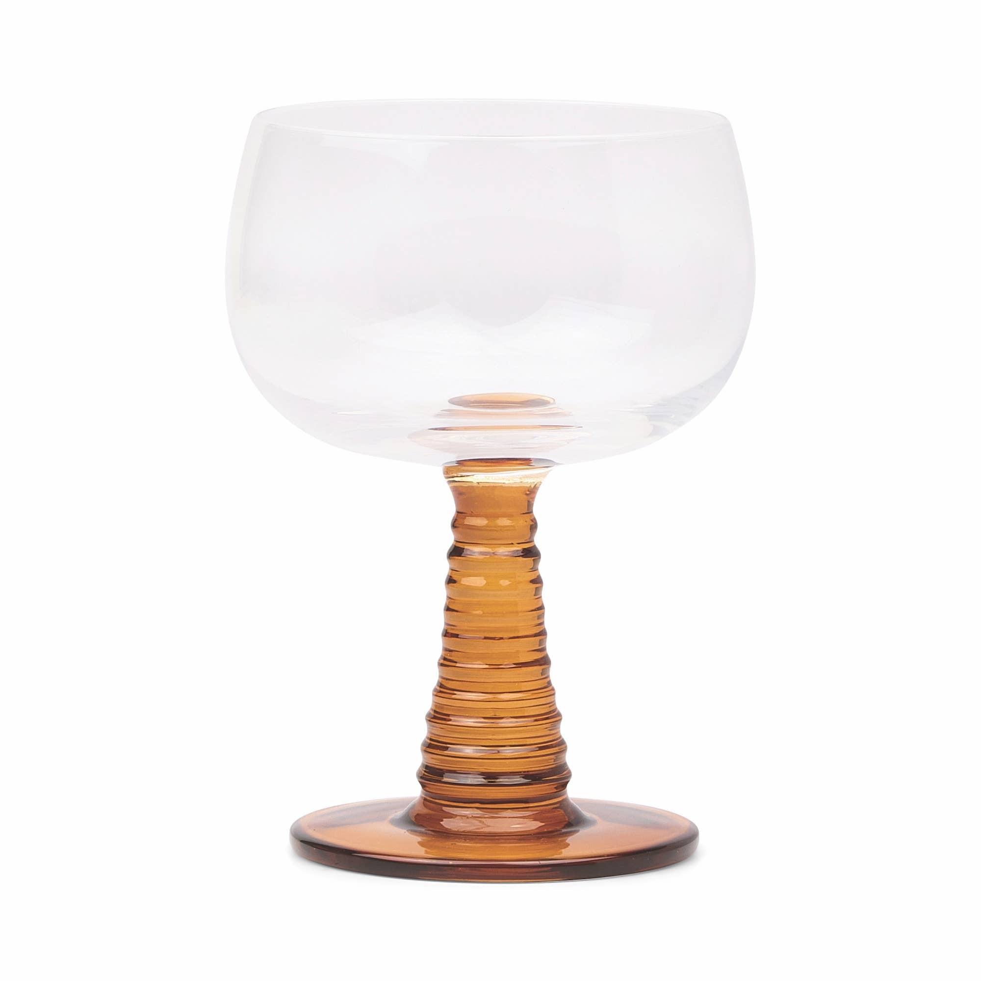 The Romy Set of 2 Wine Glasses – Amber