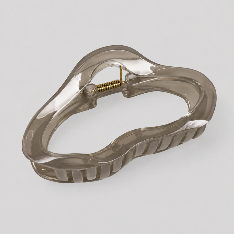 Cloud Shape Large Jelly Acrylic Hair Claw Clip – Olive