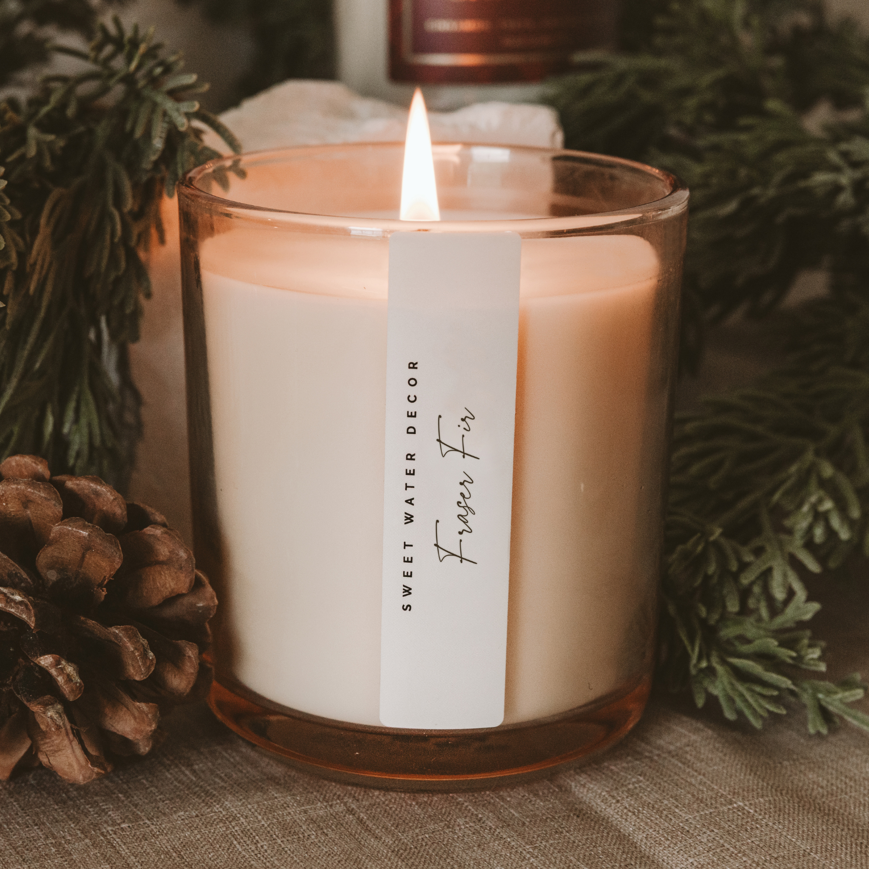 Fraser Fir 12 oz Soy Candle - Christmas Decor & Gifts